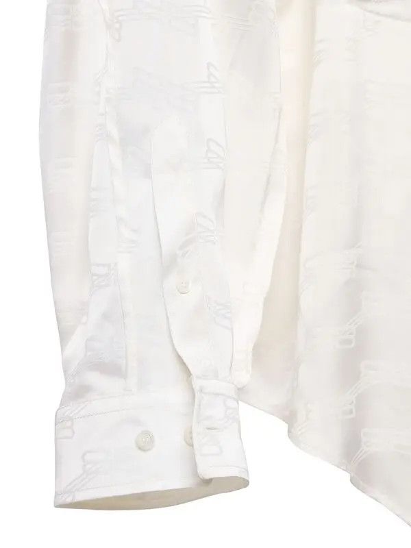 Balenciaga o1la1rc1a0824 Twisted Sleeve Shirt in Off-White Size US S / EU 44-46 / 1 - 4 Thumbnail