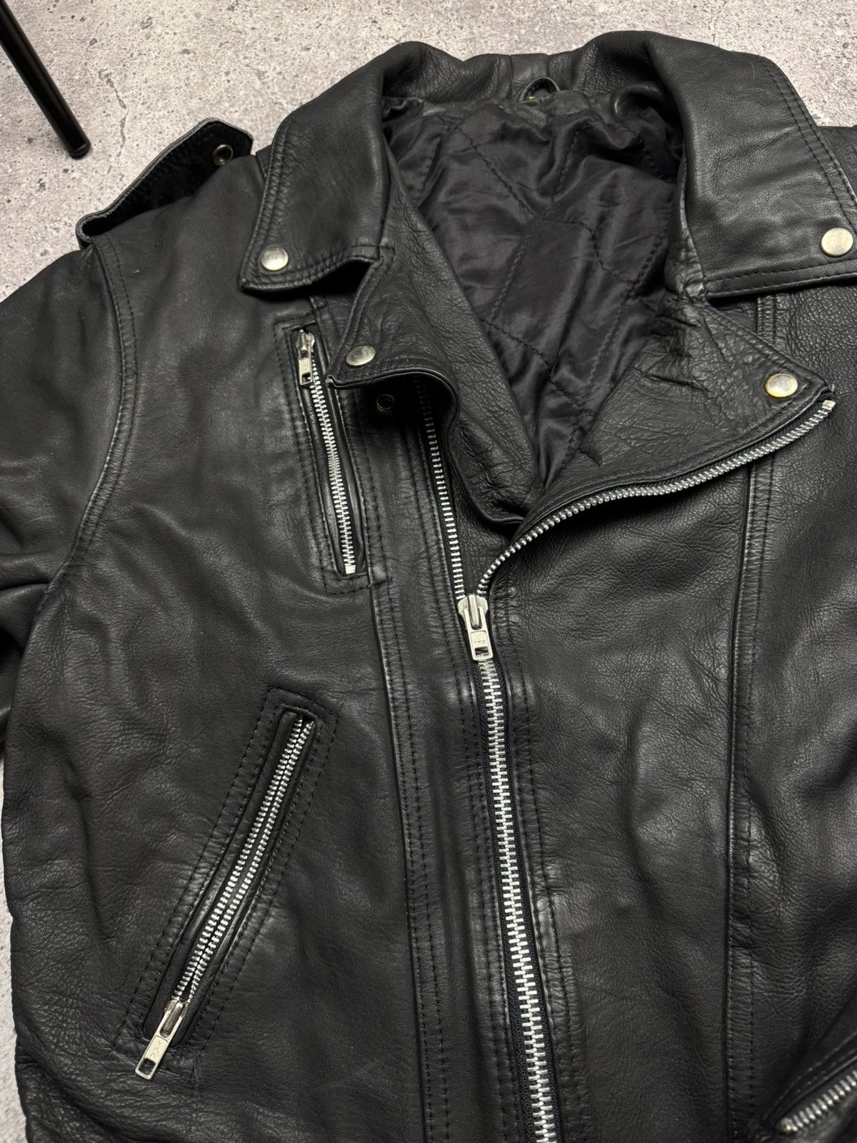 Diesel 🏍Vintage Leather Biker Jacket Motorcycle Diesel Style Size US S / EU 44-46 / 1 - 7 Thumbnail