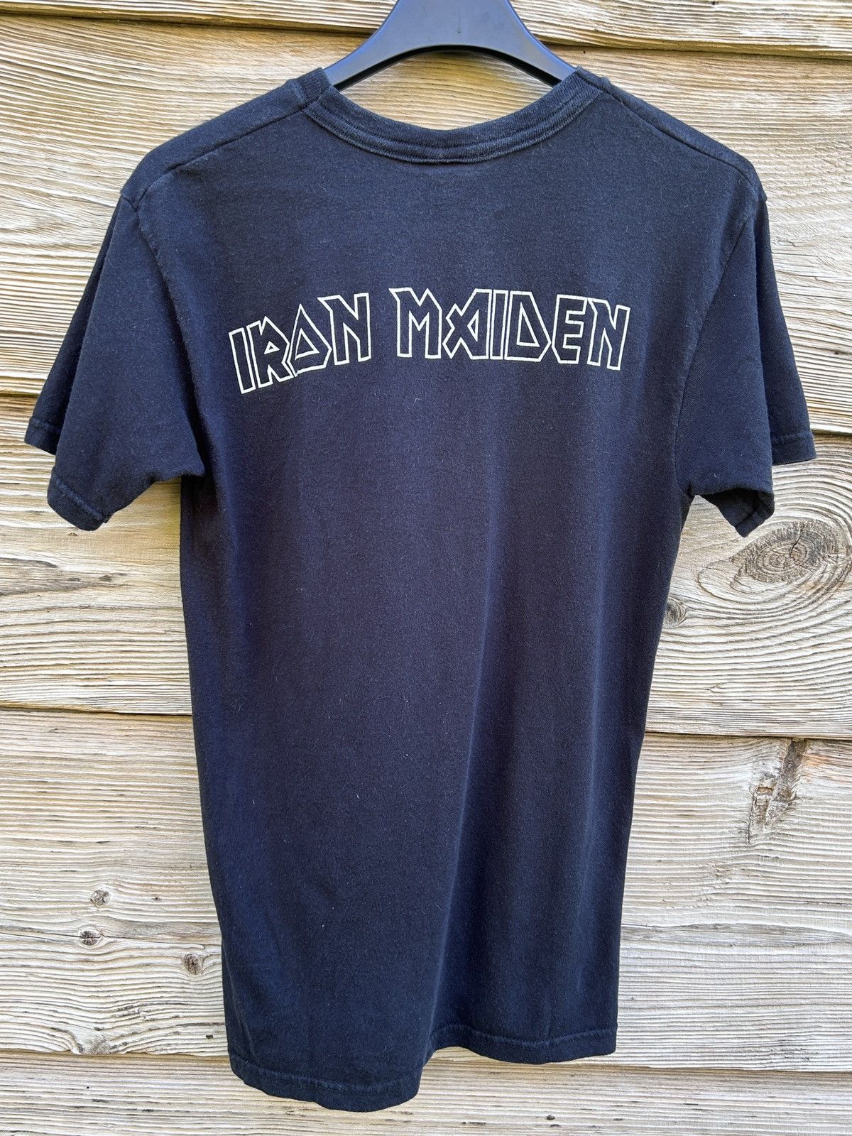 Band Tees × Iron Maiden × Vintage 00s Vintage Iron Maiden Different World T-Shirt In Black Size S / US 4 / IT 40 - 5 Thumbnail