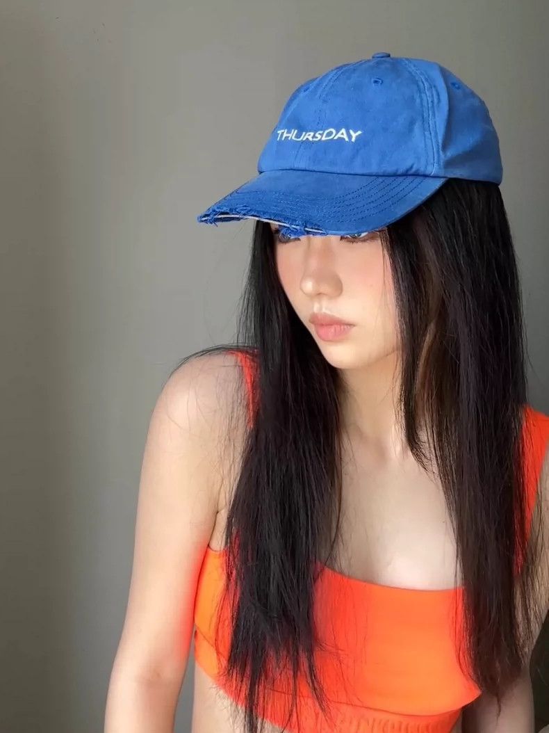 Vetements Reebok 2018 Collaborative Blue Snapback Cap