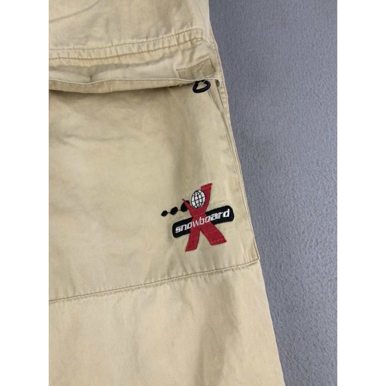 Vintage VINTAGE X Games Snowboard Cargo Pants Size 28x27 Beige Baggy Fit Men’s 28 Inseam 27 Flat Front Cotton cargo pants Y2k Size US 28 / EU 44 - 3 Thumbnail