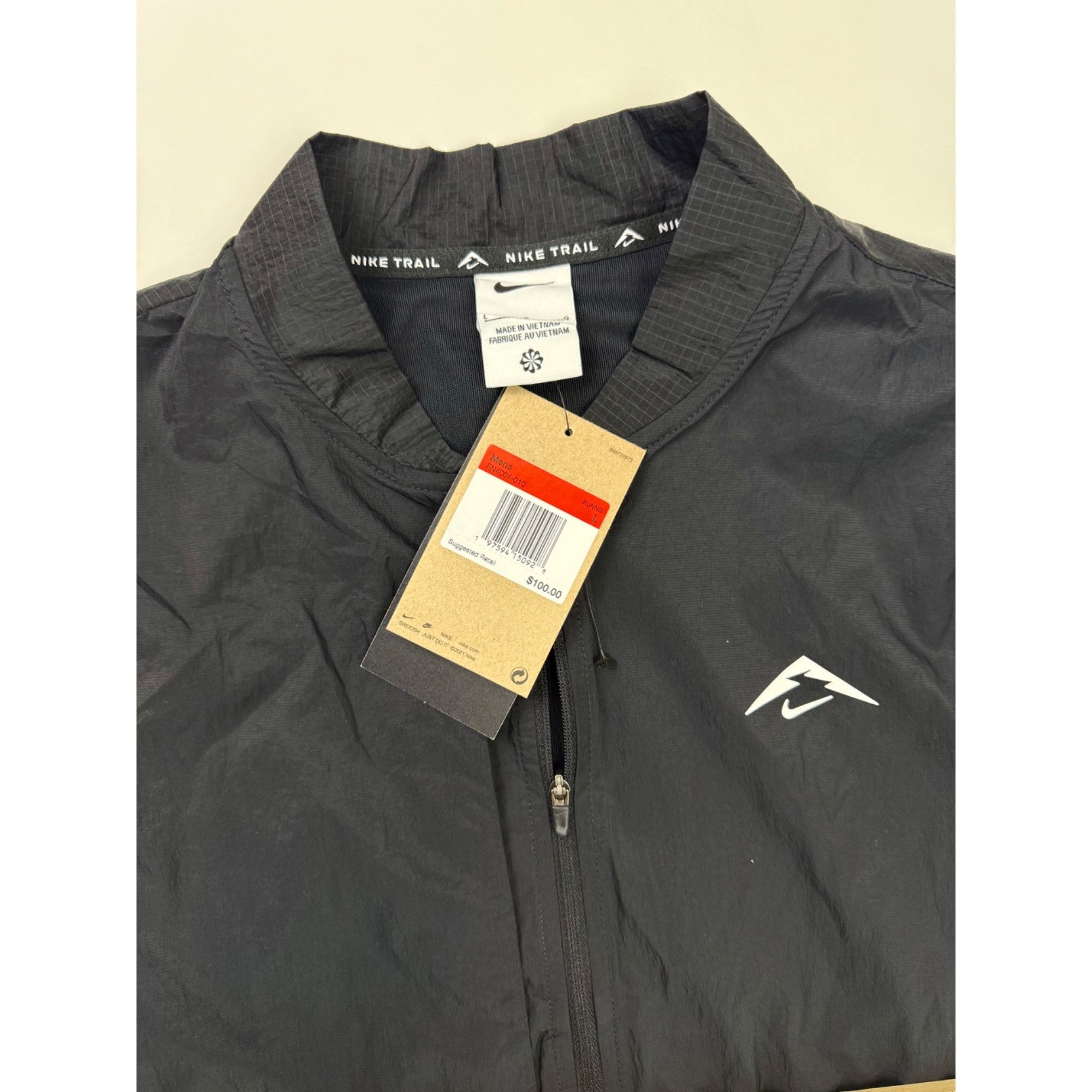 Nike Size Large - Nike Trail Aireez Packable Running Vest Black Size US L / EU 52-54 / 3 - 6 Thumbnail