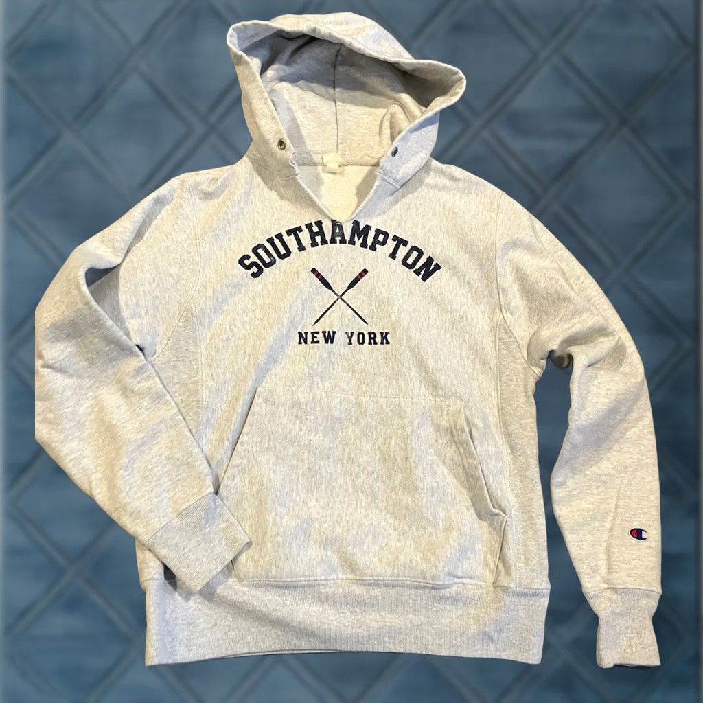 Champion VINTAGE Champion Reverse Weave Hoodie Sweatshirt Southampton Unisex Medium Size US M / EU 48-50 / 2 - 1 Thumbnail