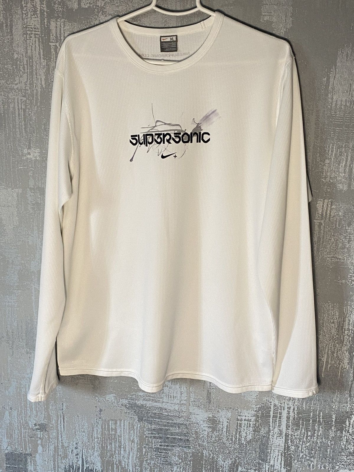 Nike Vintage Nike Supersonic Long Sleeve T-shirt Centr Logo Size US XL / EU 56 / 4 - 1 Thumbnail
