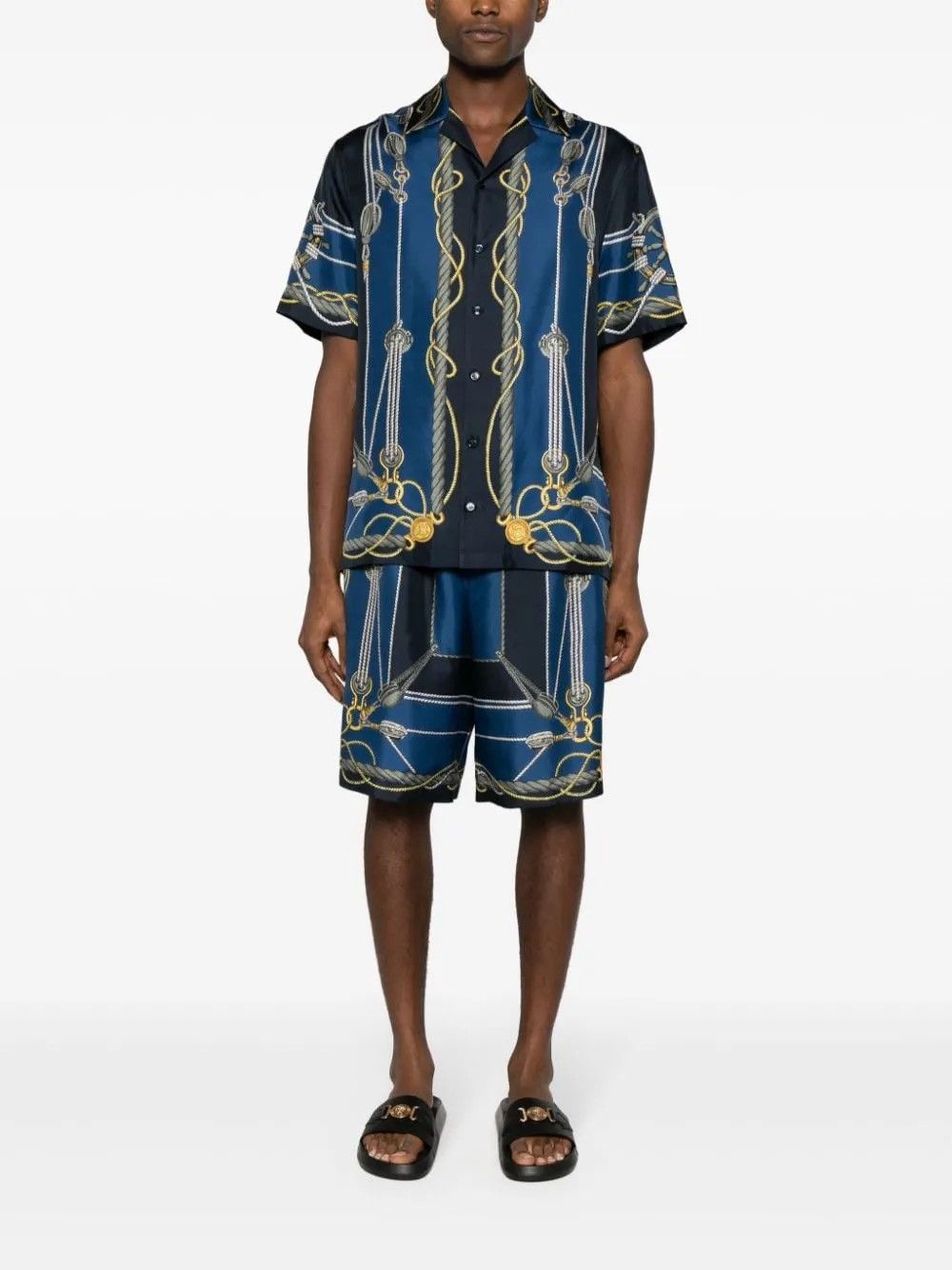 Designer × Versace VERSACE NAUTICAL PRINT SHIRT Size US M / EU 48-50 / 2 - 4 Thumbnail