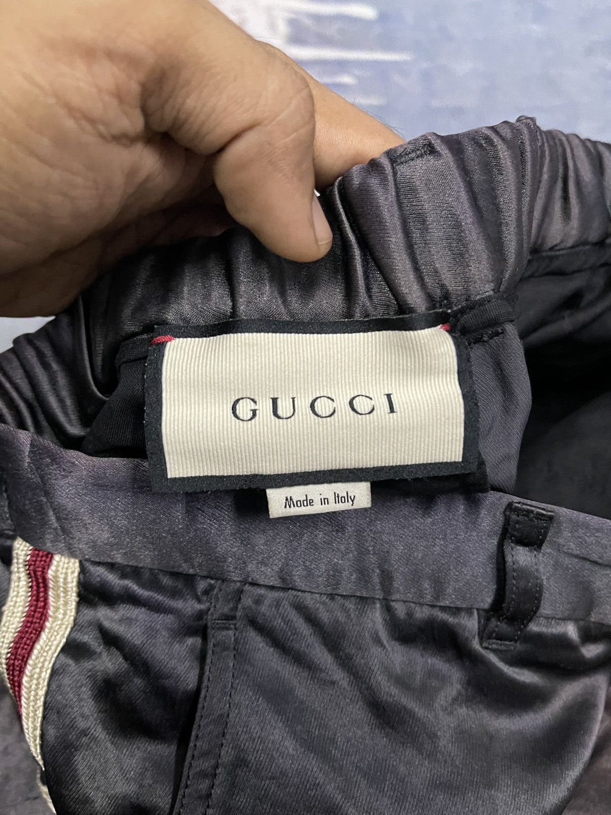 Gucci GUCCI SILK SIDE STRIPES FADED PANTS RARE Size US 29 - 13 Thumbnail