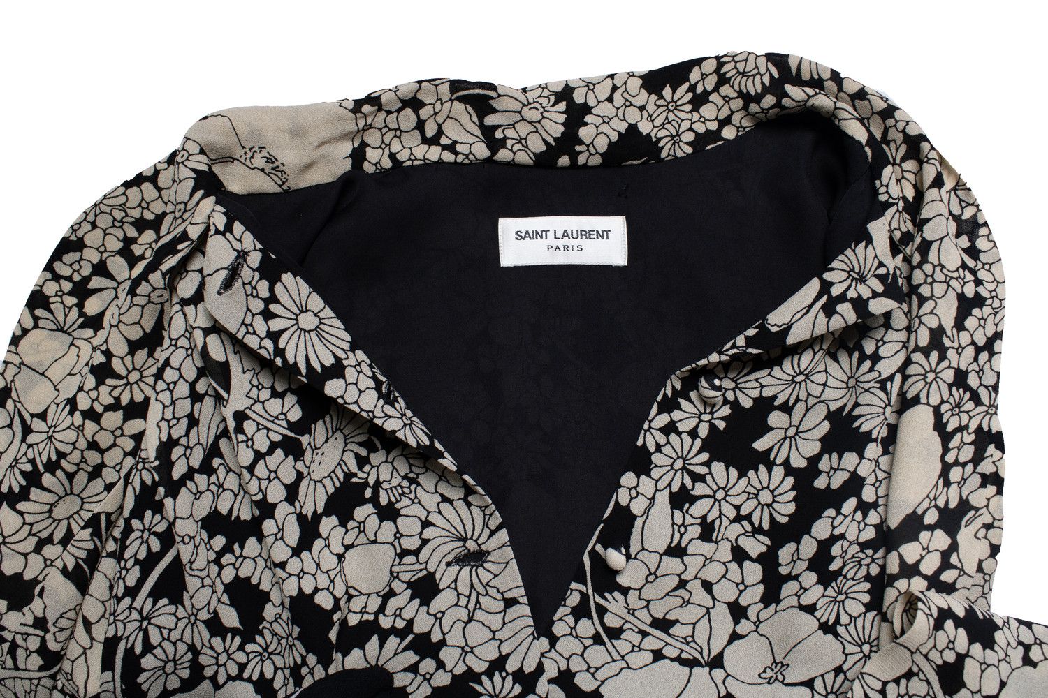 Saint Laurent Paris Saint laurent, floral print dress with buttons Size S / US 4 / IT 40 - 7 Thumbnail