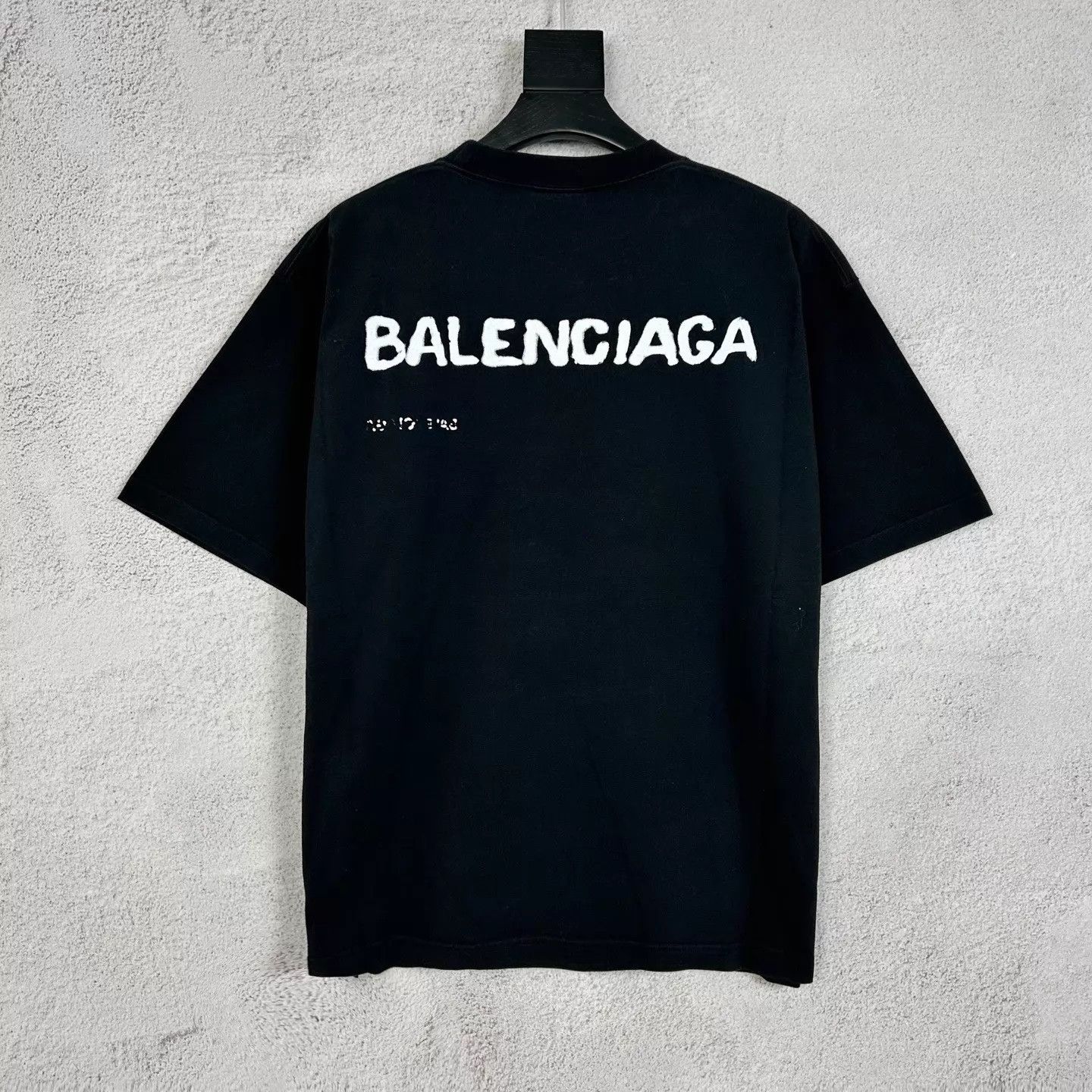 Balenciaga Balenciaga front back logo printed black Tee S Size US S / EU 44-46 / 1 - 2 Thumbnail
