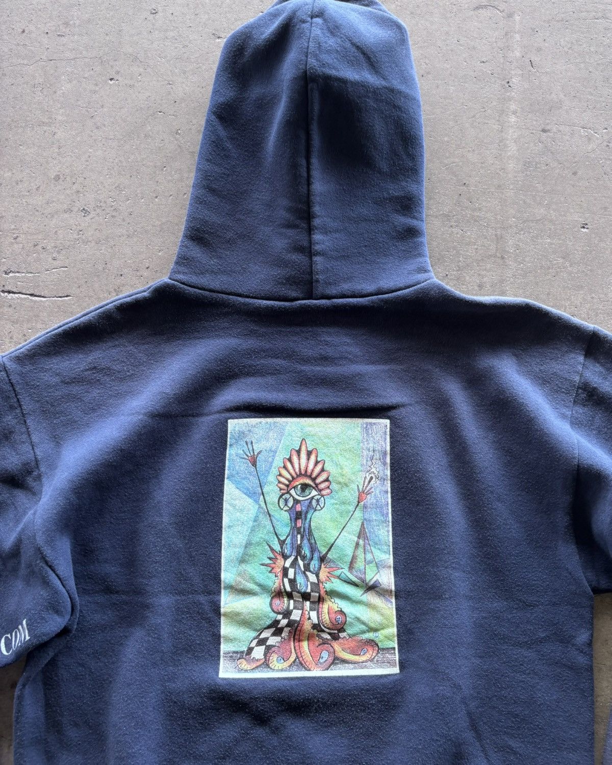 Vintage × Volcom Rare 1990s Volcom Hawaiian Sirfing Faded Navy Hoodie Size US L / EU 52-54 / 3 - 8 Thumbnail