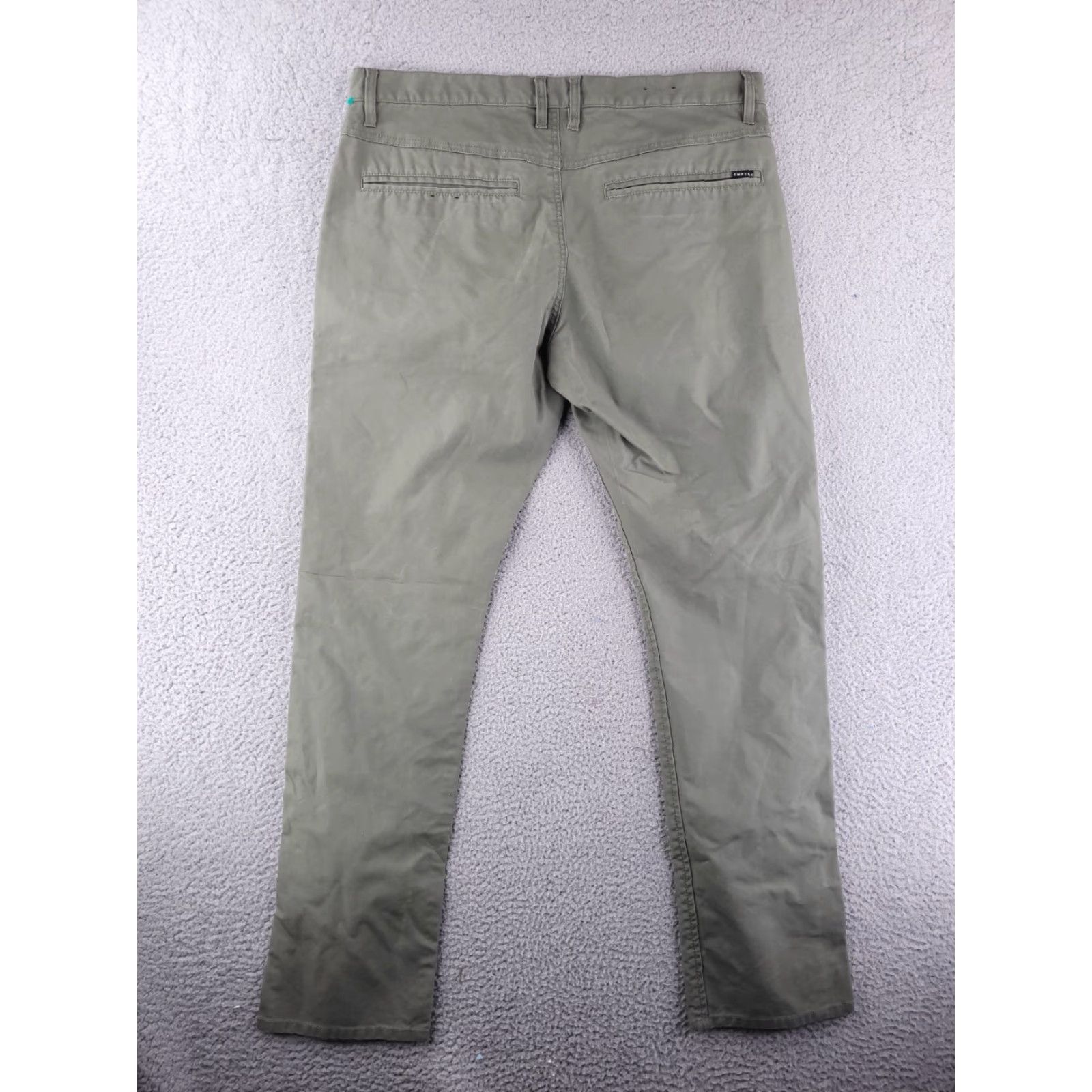 Empyre Empyre Pants Mens 36x32 Green Skinny Chino Skeletor Slim Regular 36 Green Mens Skinny Chino Skeletor Size US 36 / EU 52 - 5 Thumbnail