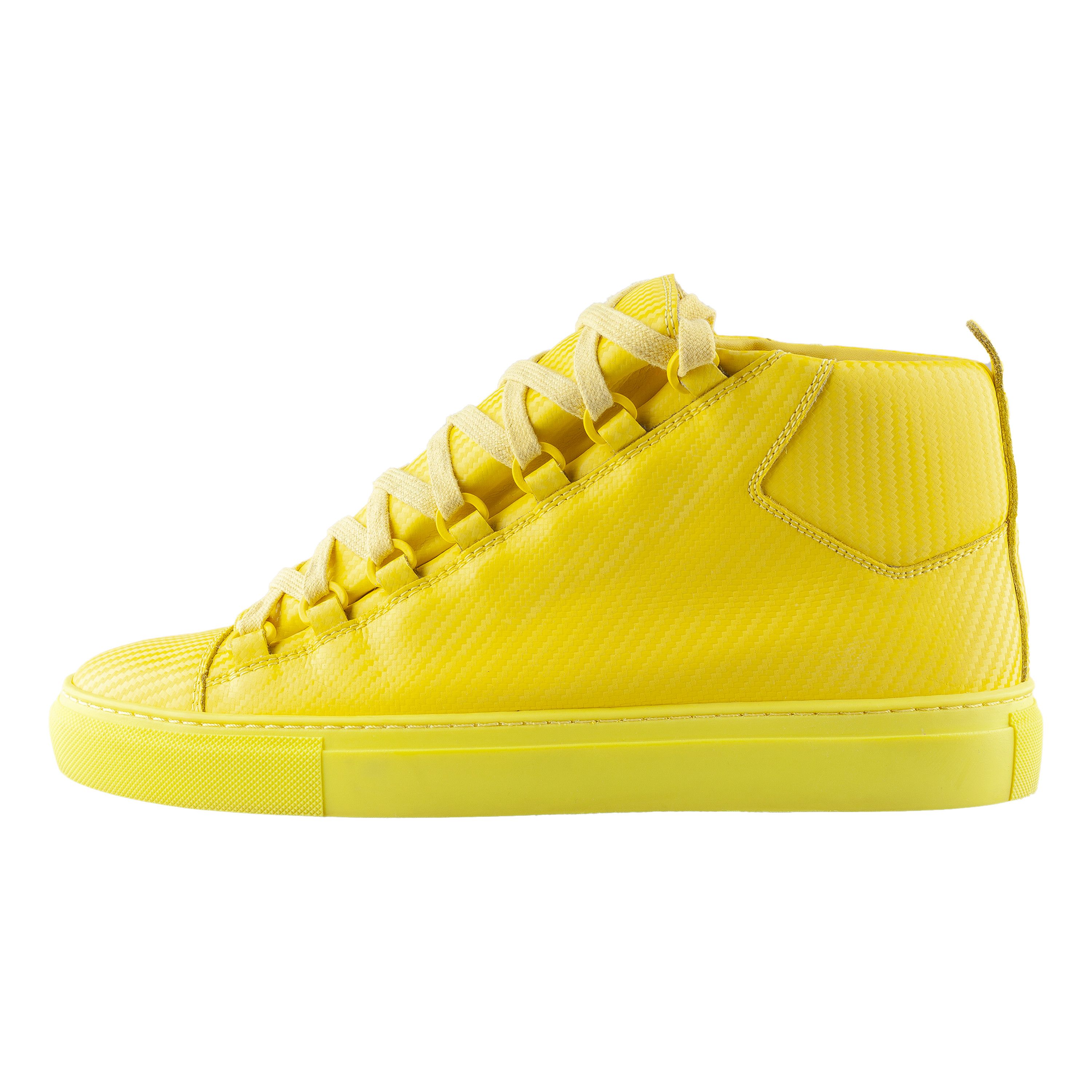 Balenciaga Balenciaga Arena Low Yellow Leather Shoes (40 IT/ 41 EU) Size US 7.5 / EU 40-41 - 3 Thumbnail