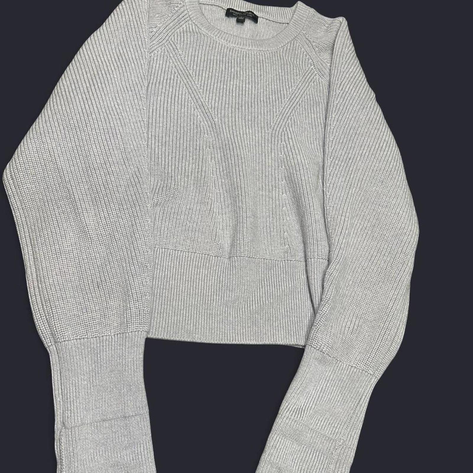 Banana Republic Banana Republic Women's Grey and Blue Jumper Size L / US 10 / IT 46 - 1 Thumbnail