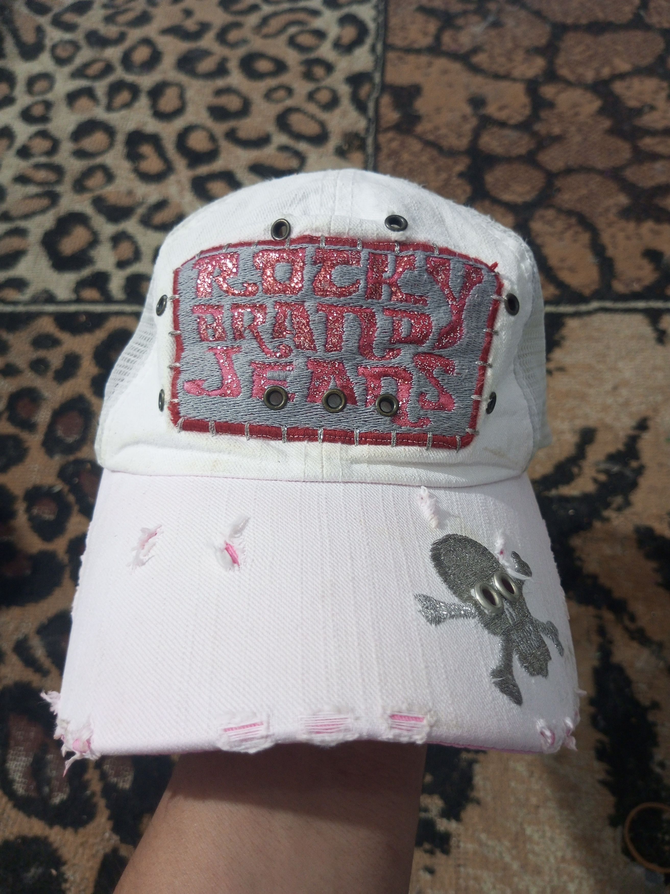 Vintage Vintage distressed Rocky brand jeans tracker hat Size ONE SIZE - 3 Thumbnail