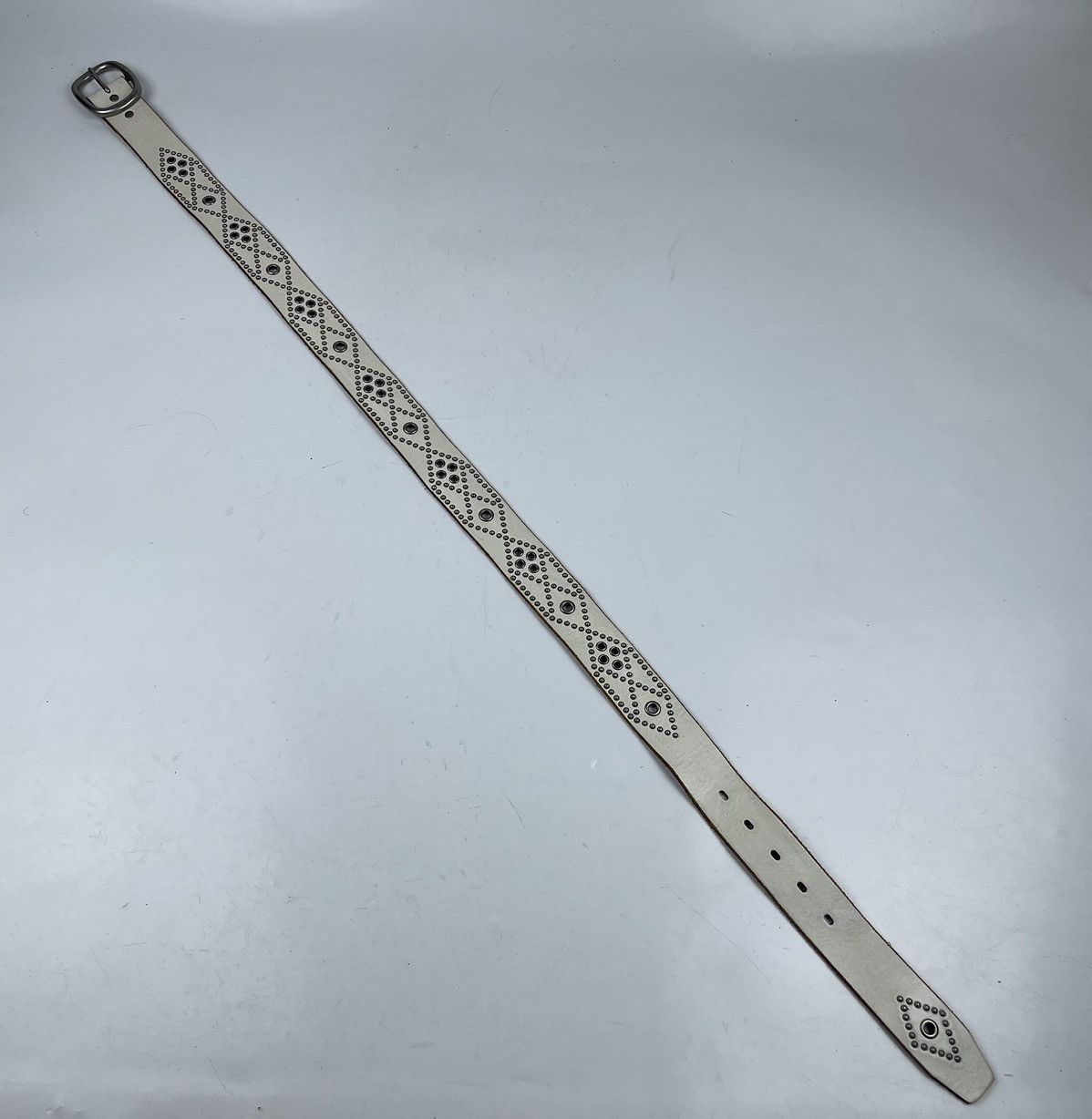 Japanese Brand studded leather belt tc11 Size 36 - 2 Thumbnail