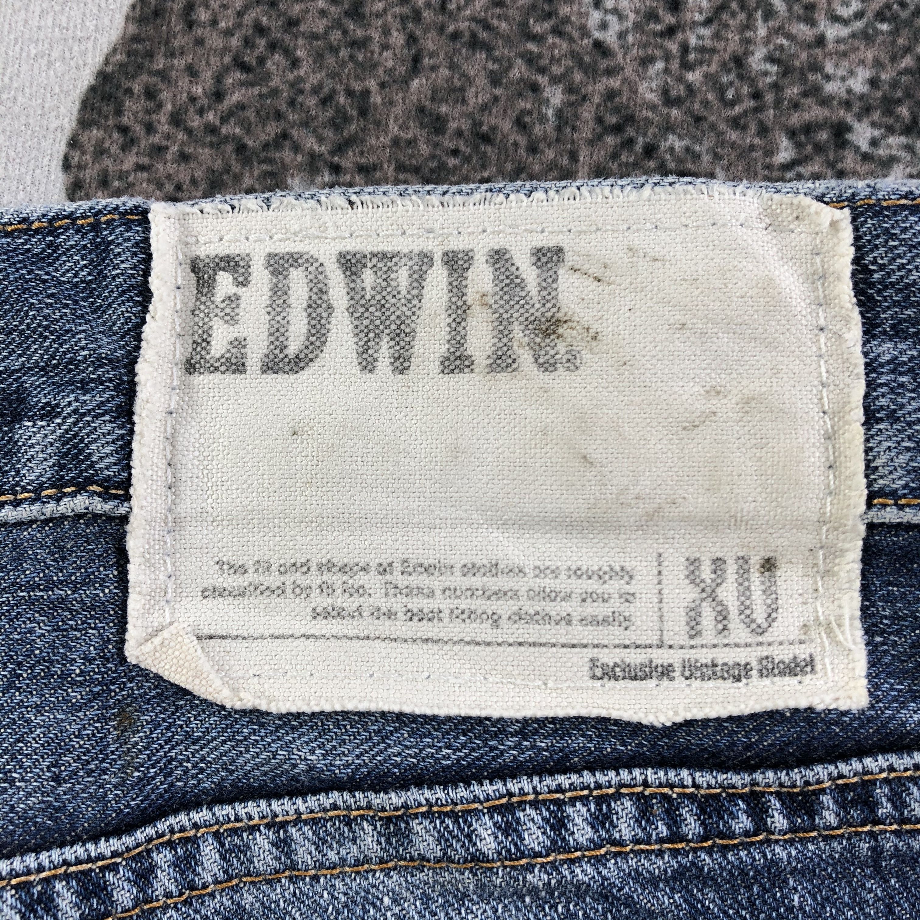 Edwin Edwin XV Jeans Distressed Flare Denim KJ1491 Size US 30 / EU 46 - 5 Thumbnail
