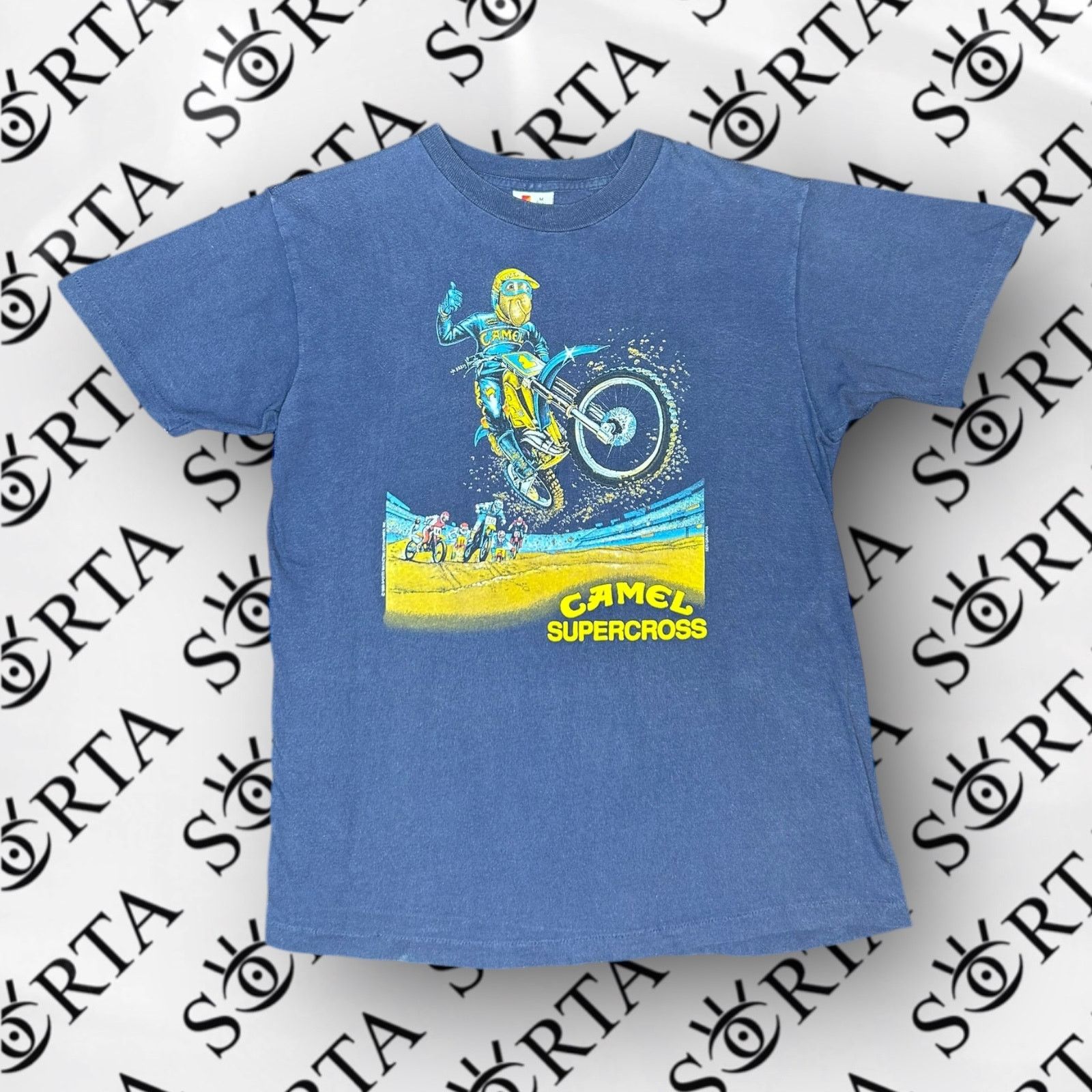Camel VTG 1989 Camel Supercross Motocross Short Sleeve Shirt Rare Size US M / EU 48-50 / 2 - 1 Thumbnail