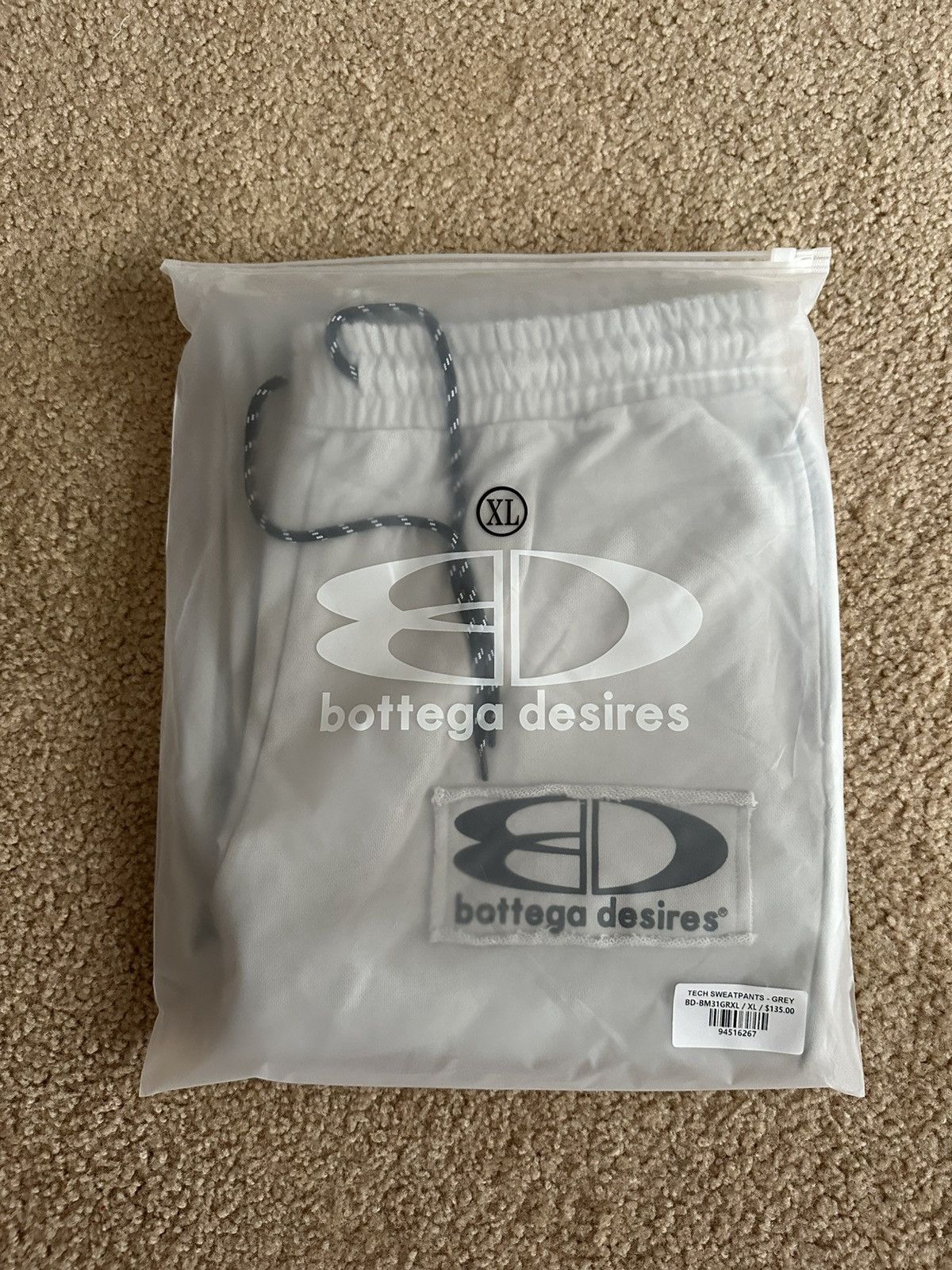 Bottega Desires Bottega Desires Grey Tech Sweatpants Size XL Size US 36 / EU 52 - 11 Thumbnail