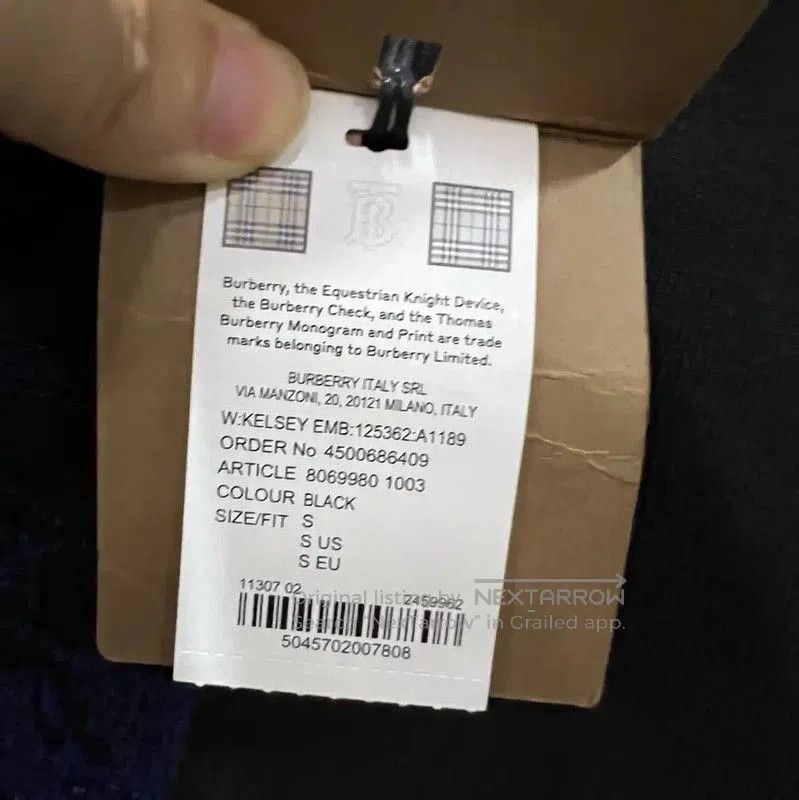 Burberry Burberry Black Cotton Logo Short Sleeve T. Size US S / EU 44-46 / 1 - 6 Thumbnail