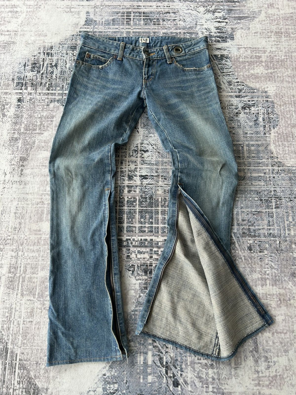 Le Grande Bleu (L.G.B.) LGB Rockstar Zipper Jeans Size US 30 / EU 46 - 1 Thumbnail
