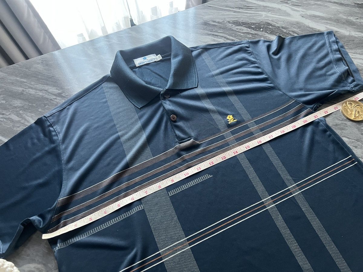 Montagut Montagut : Polo Thin Fabric Stripe Line Graphic Size US L / EU 52-54 / 3 - 6 Thumbnail