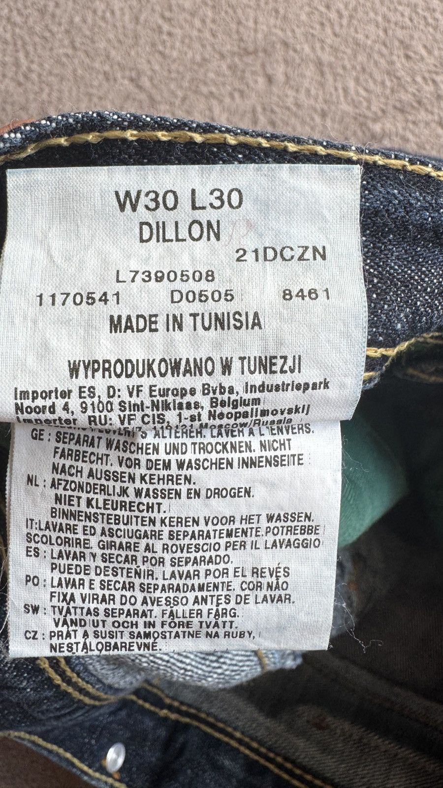 Lee Lee X-Line y2k faded Mudwash denim distressed Straight Jeans Size US 30 / EU 46 - 5 Thumbnail