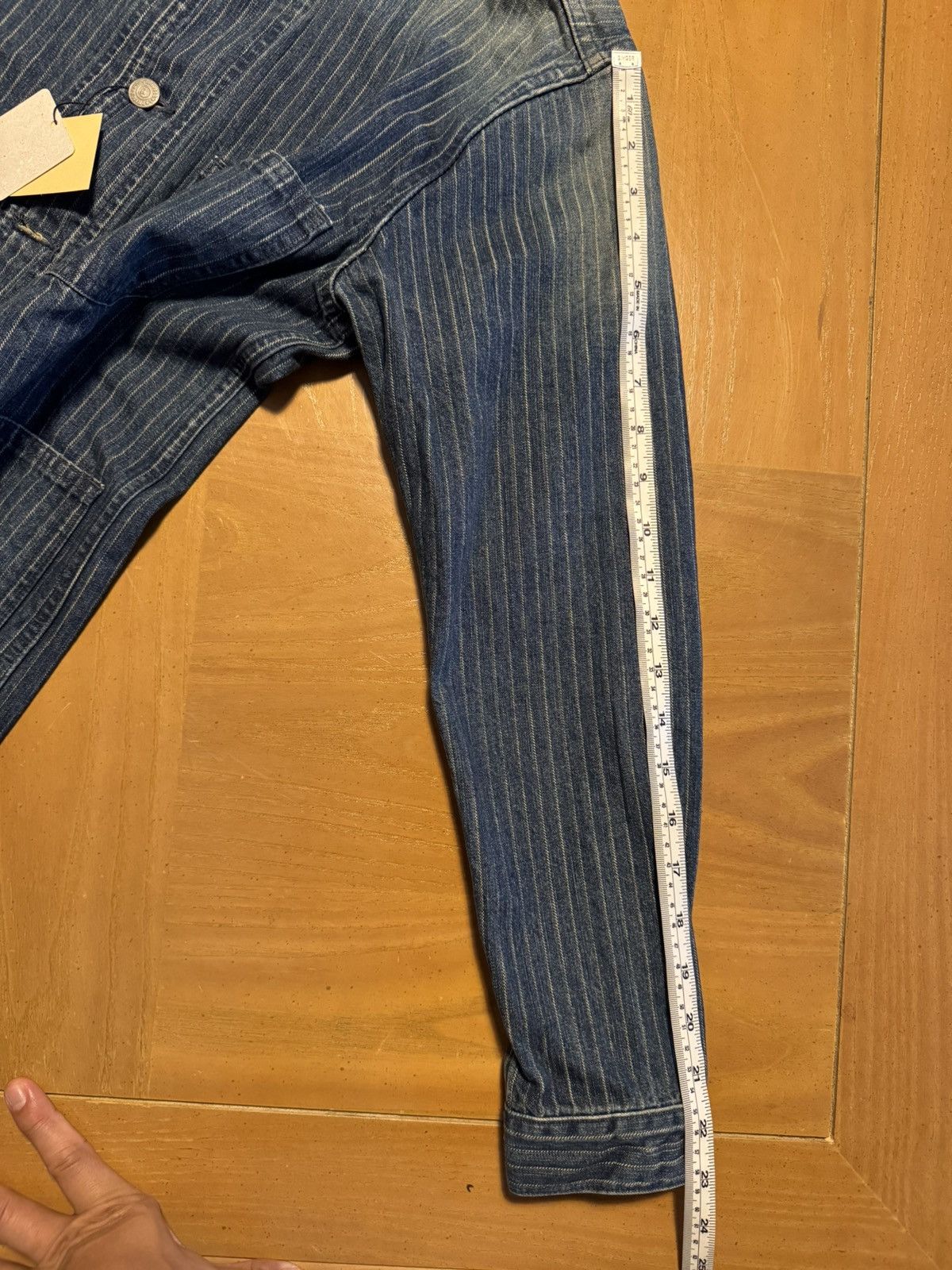 Momotaro Jeans Momotaro- AW Striped denim coveralls (AW) - 03-146 Size US XS / EU 42 / 0 - 11 Thumbnail
