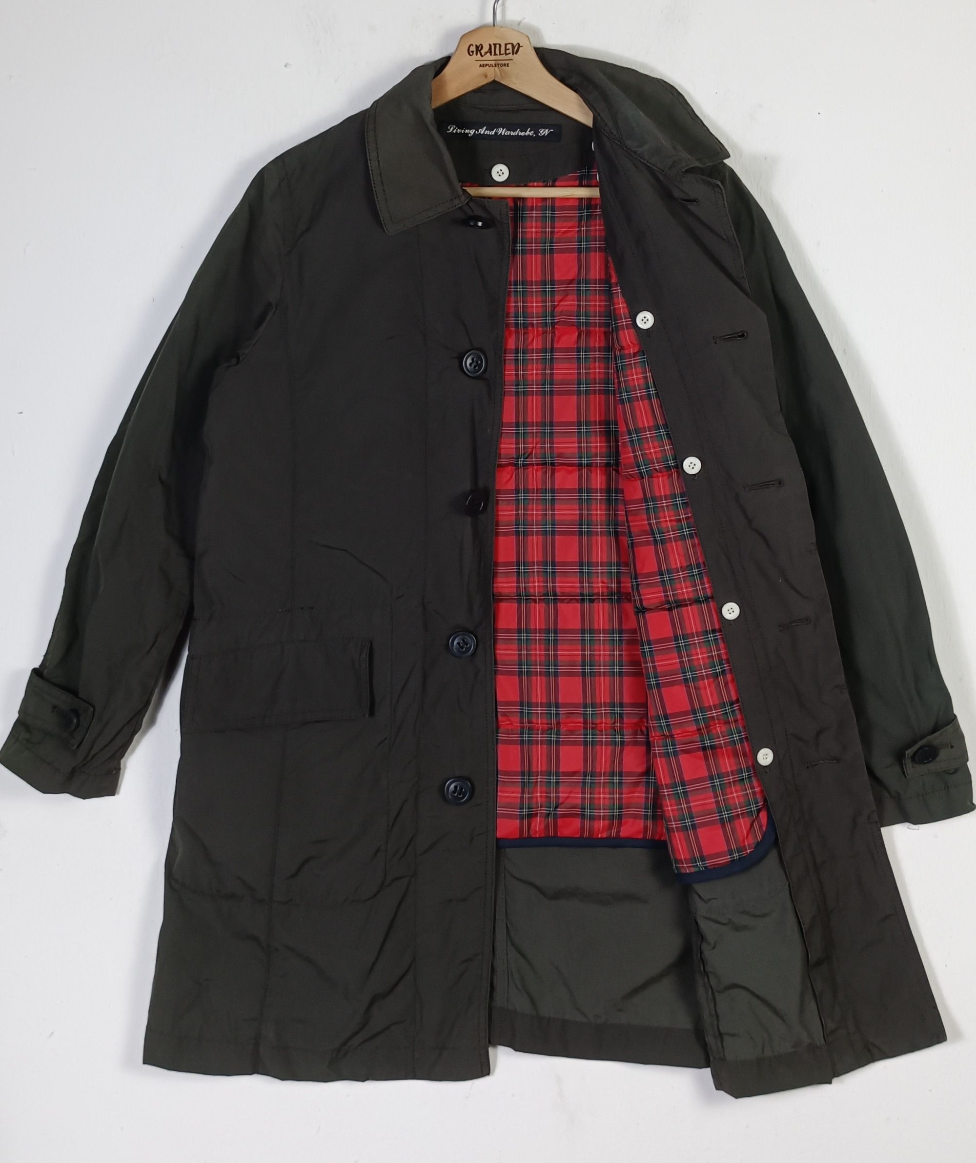 WARDROBE.NYC Living and Wardrobe Trench Coat Nylon Men Jacket Size US M / EU 48-50 / 2 - 1 Thumbnail