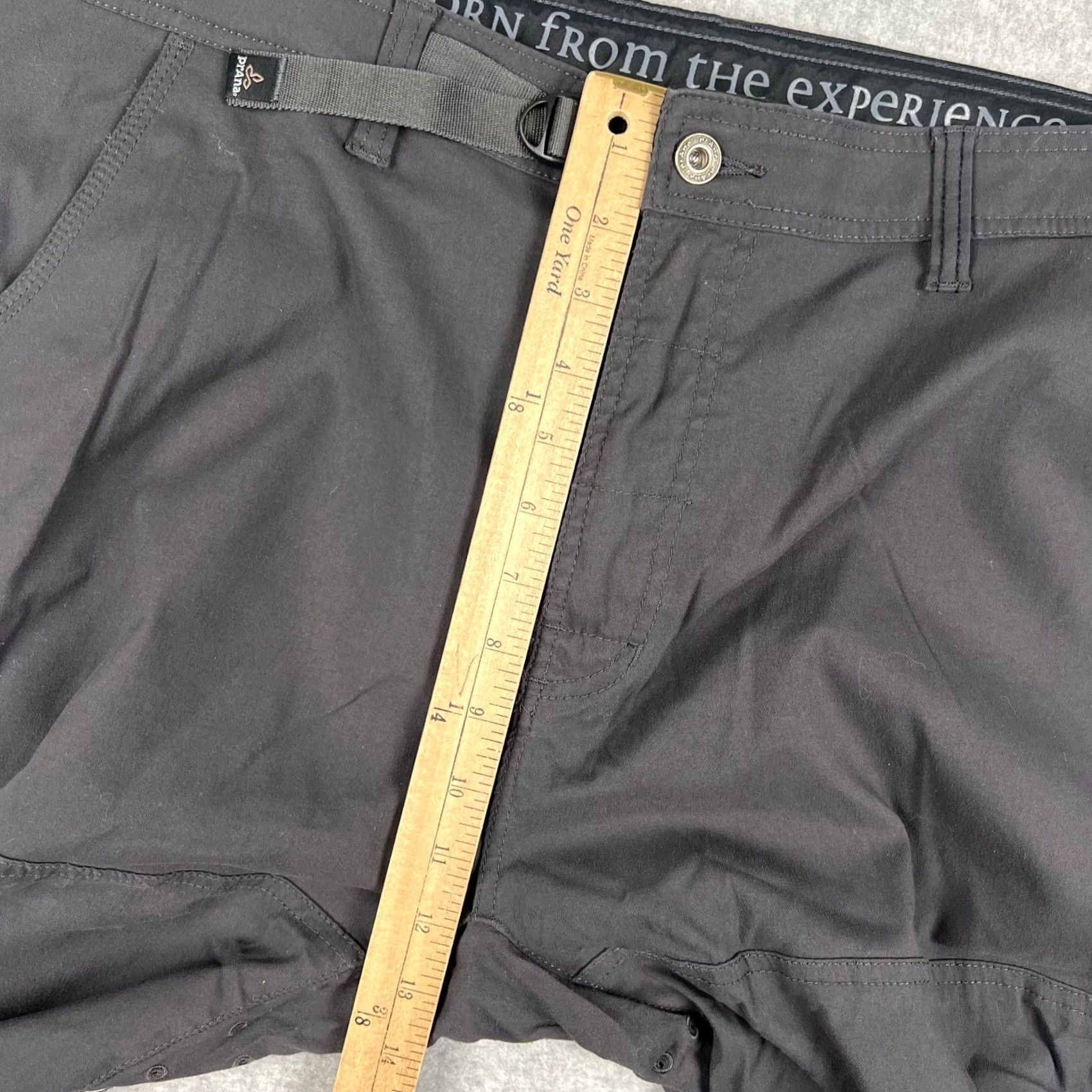 Prana Prana Stretch Zion II Pants Straight Hiking Belt Roll Snap Up Grey 42x36 Large Size US 42 / EU 58 - 6 Thumbnail