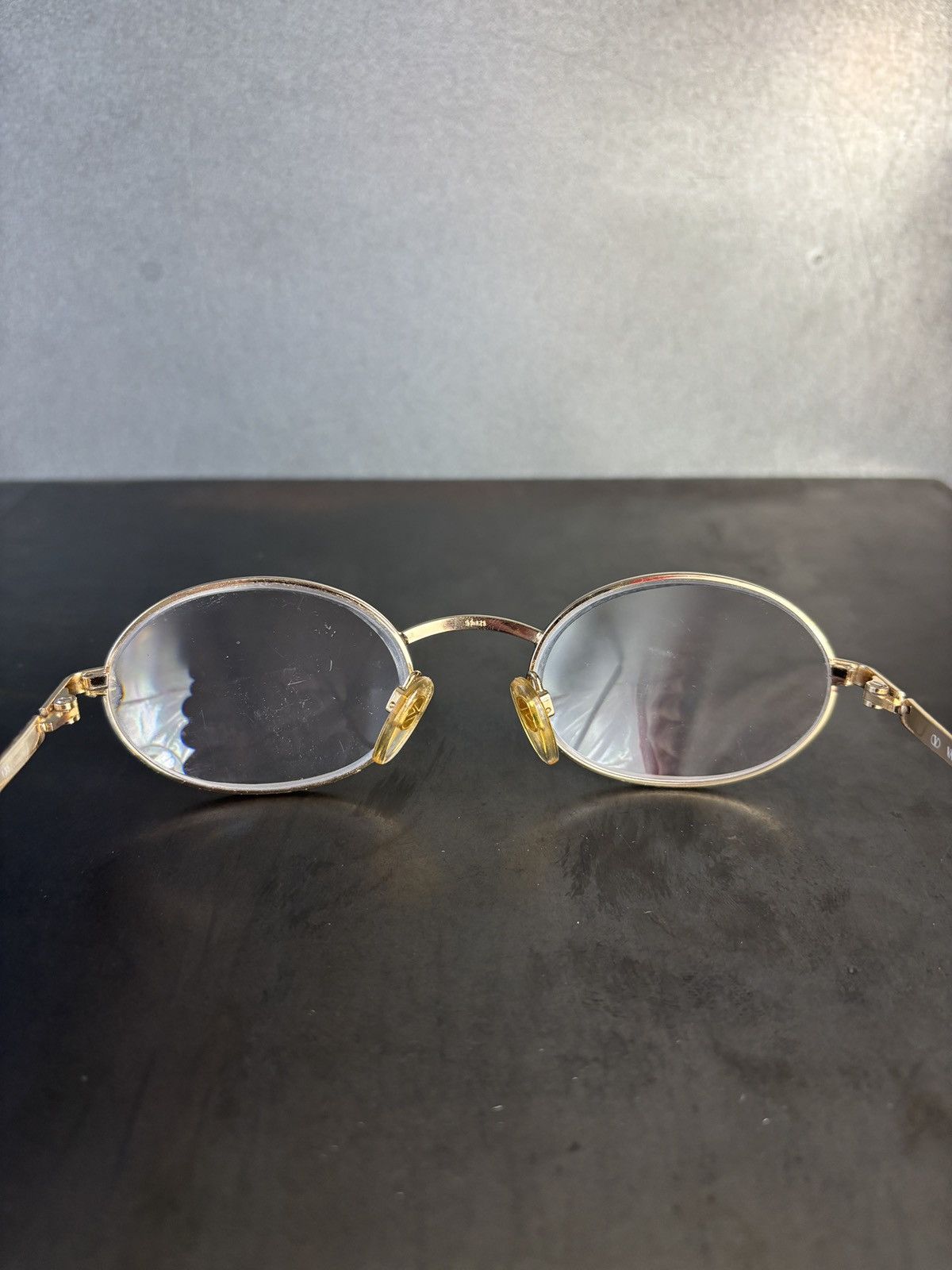 Valentino × Vintage 1980s Vintage Valentino Frames Eyeglasses V395 Oval Rounded Size ONE SIZE - 11 Thumbnail