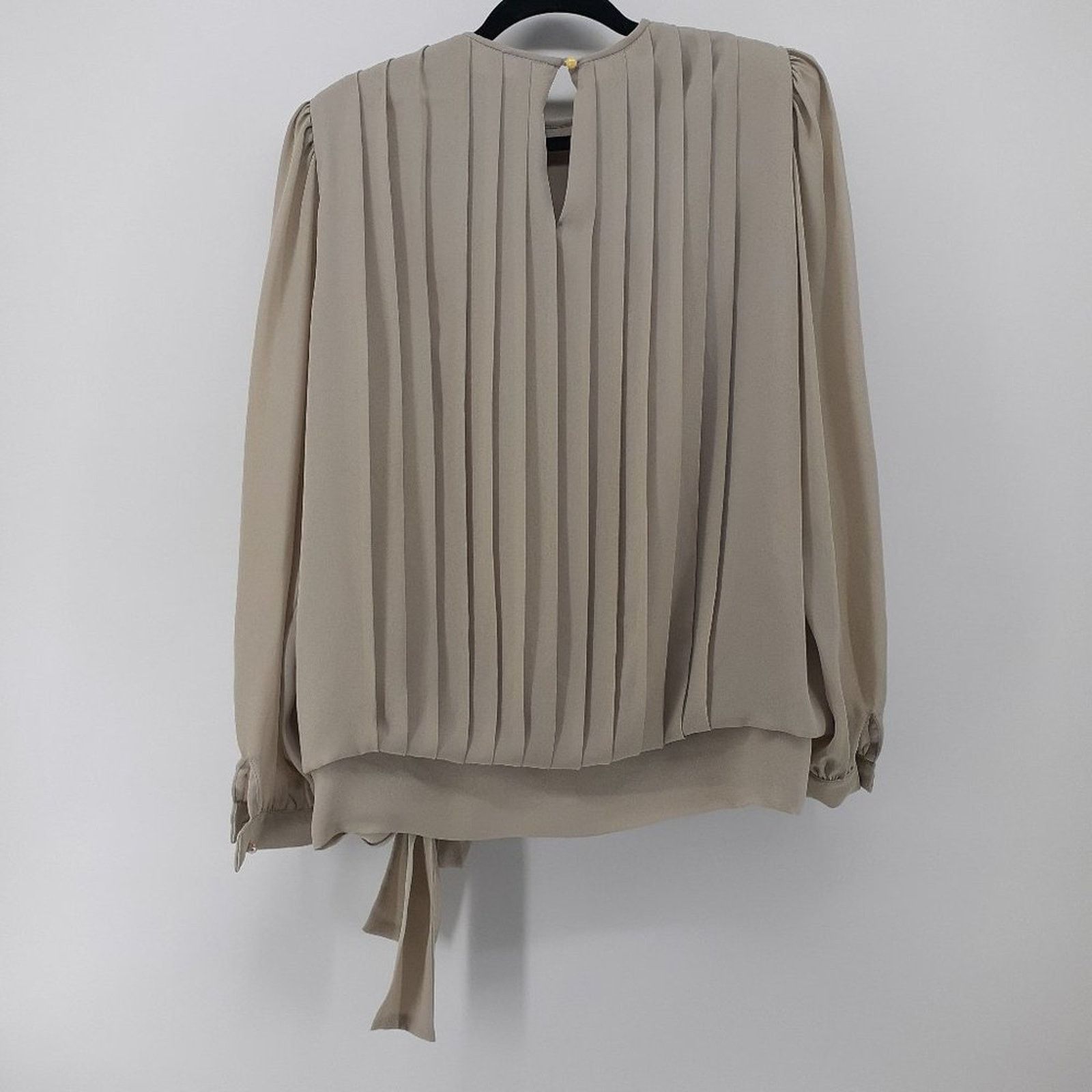 Vintage Liz Roberts Vintage Cottagecore Blouse 14 Sheer Beige Lace Size XL / US 12-14 / IT 48-50 - 2 Thumbnail