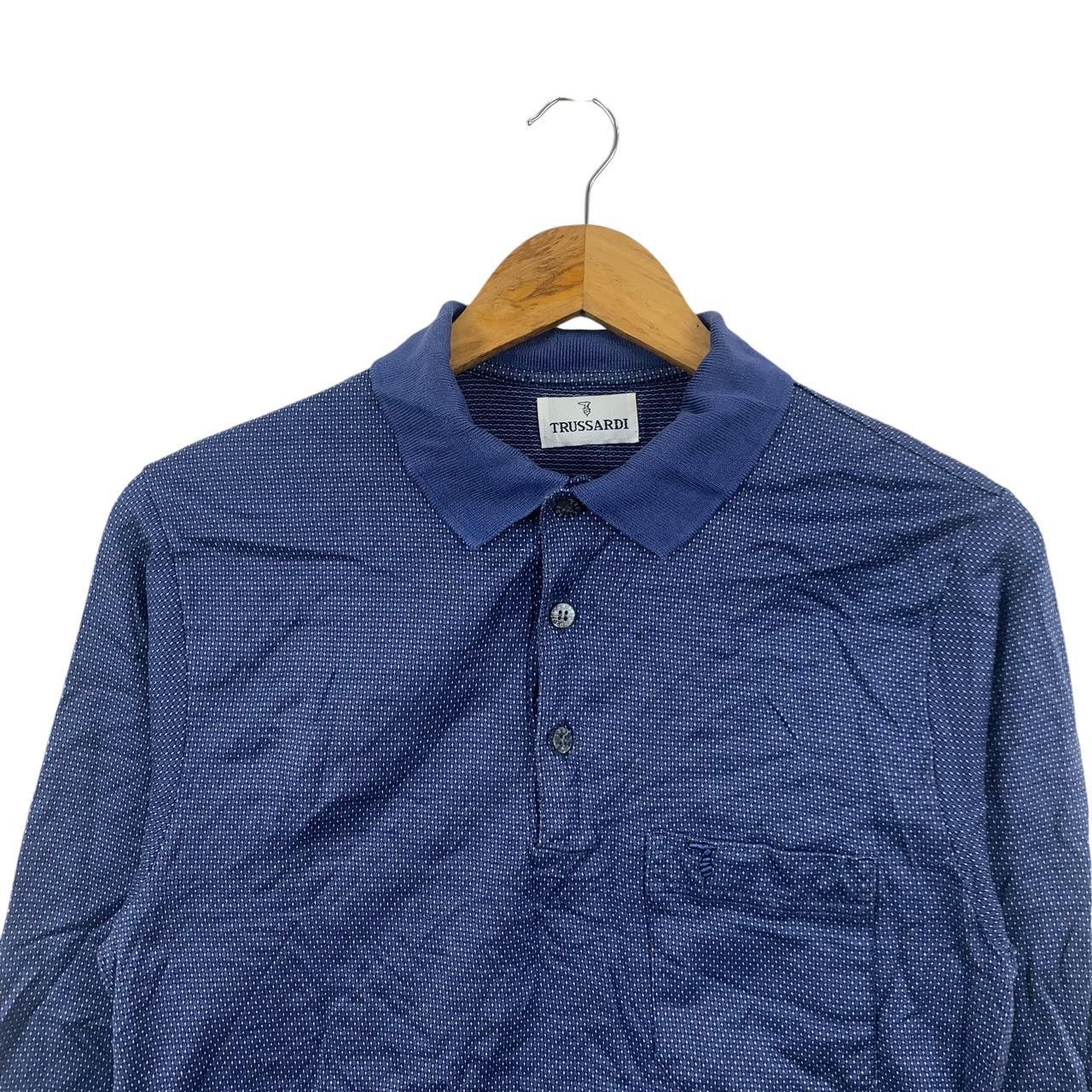 Trussardi Vintage TRUSSARDI MONOGRAM Made In Italy Polo Tee Shirt Size S / US 4 / IT 40 - 2 Thumbnail