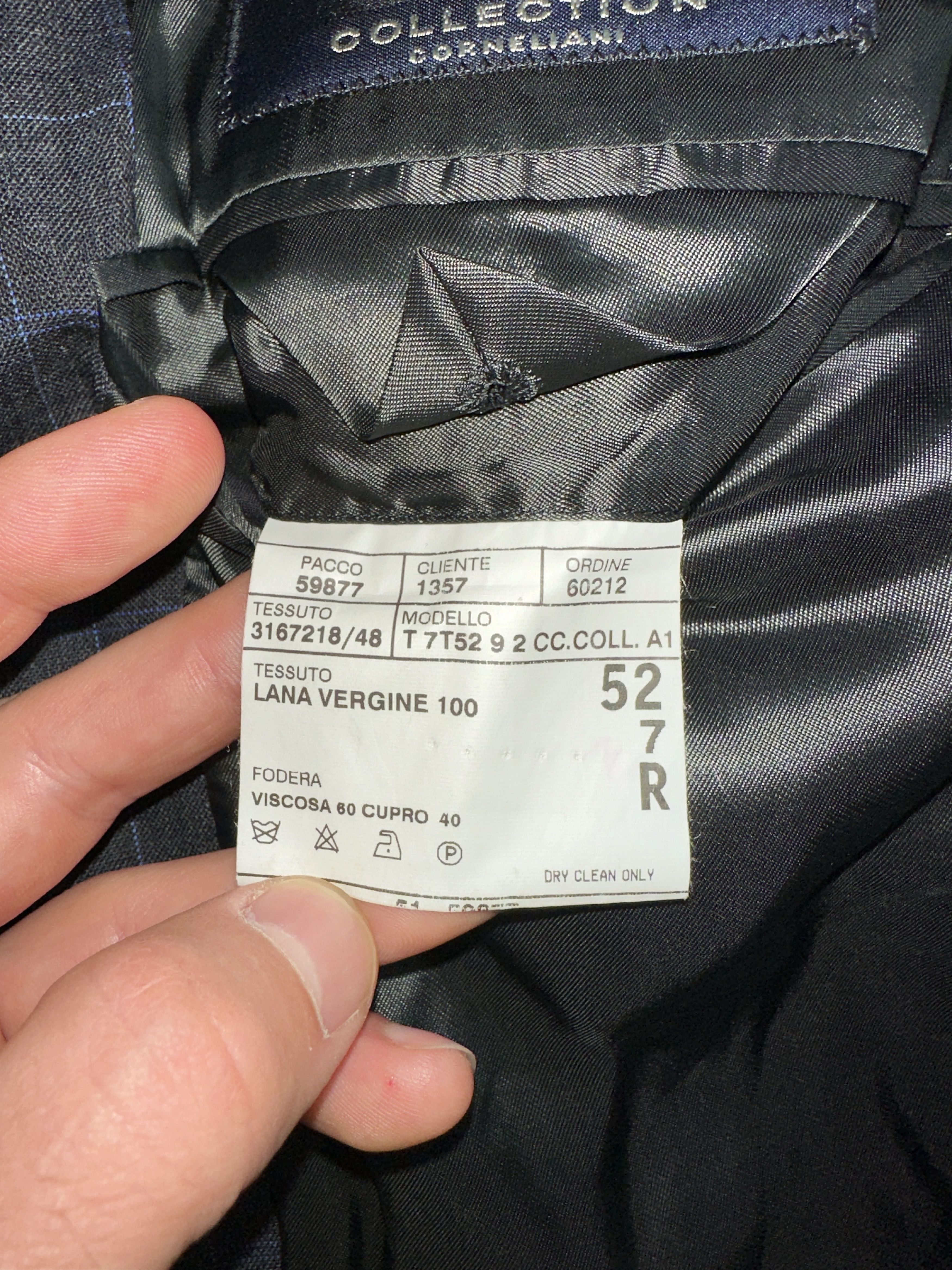 Corneliani Corneliani CC Collection Wool Blue Suit Jacket 52 7R Size 52R - 8 Thumbnail