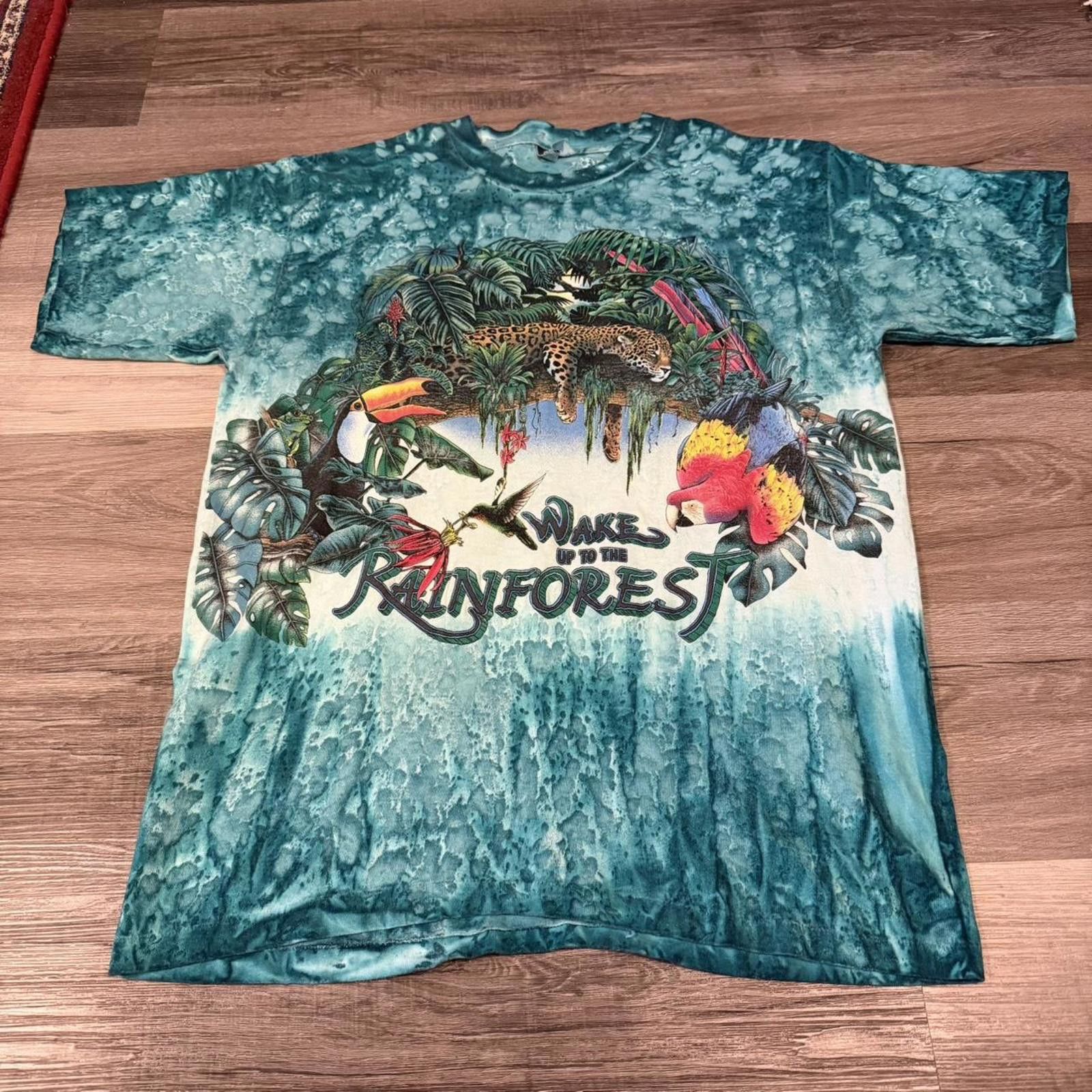 Other vintage wake up to the rainforest all over print t shirt L Size US L / EU 52-54 / 3 - 2 Thumbnail