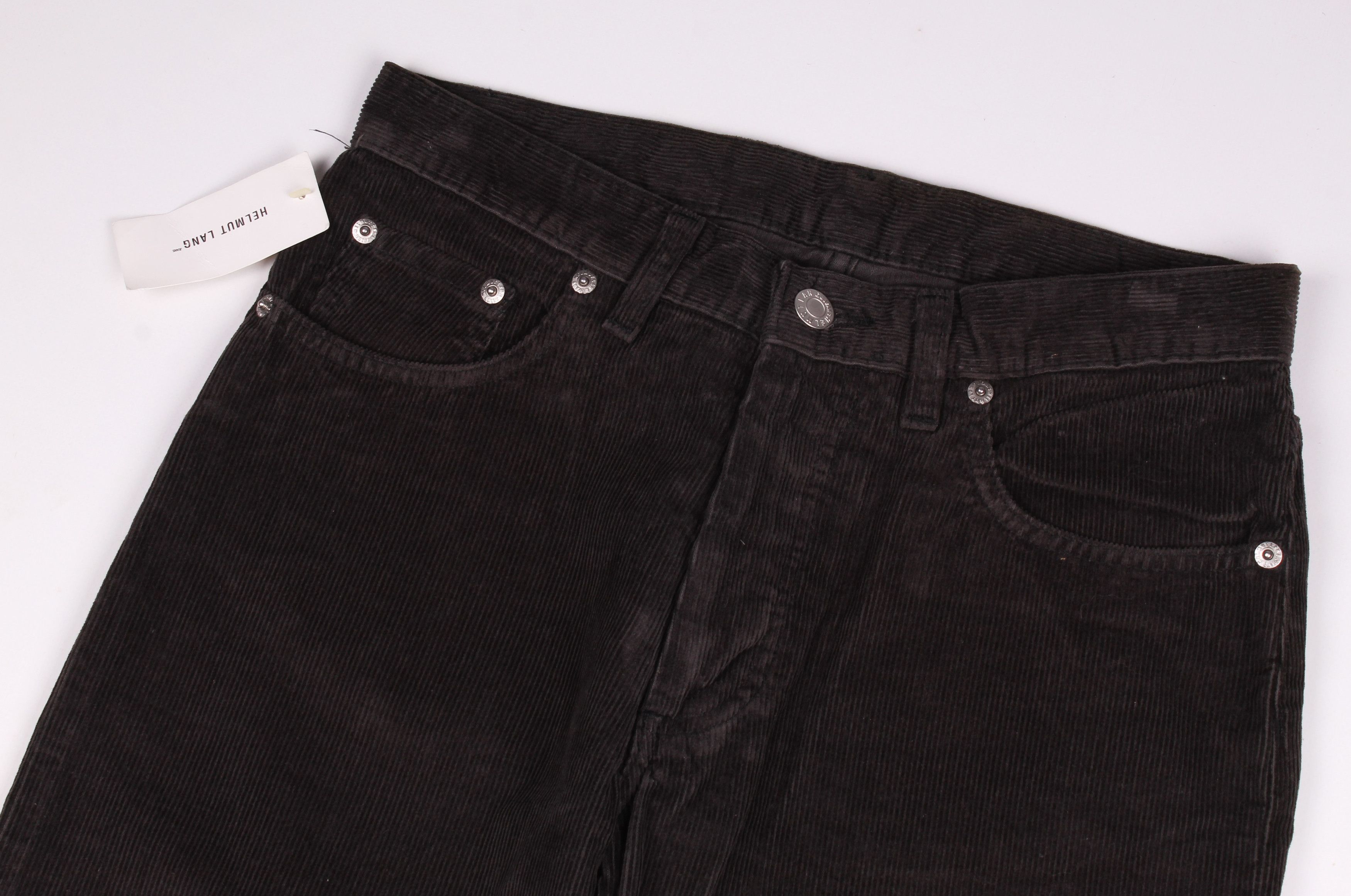Helmut Lang Vintage Helmut Lang 1998 Corduroy Brown Straight Pants Size 29" - 2 Thumbnail