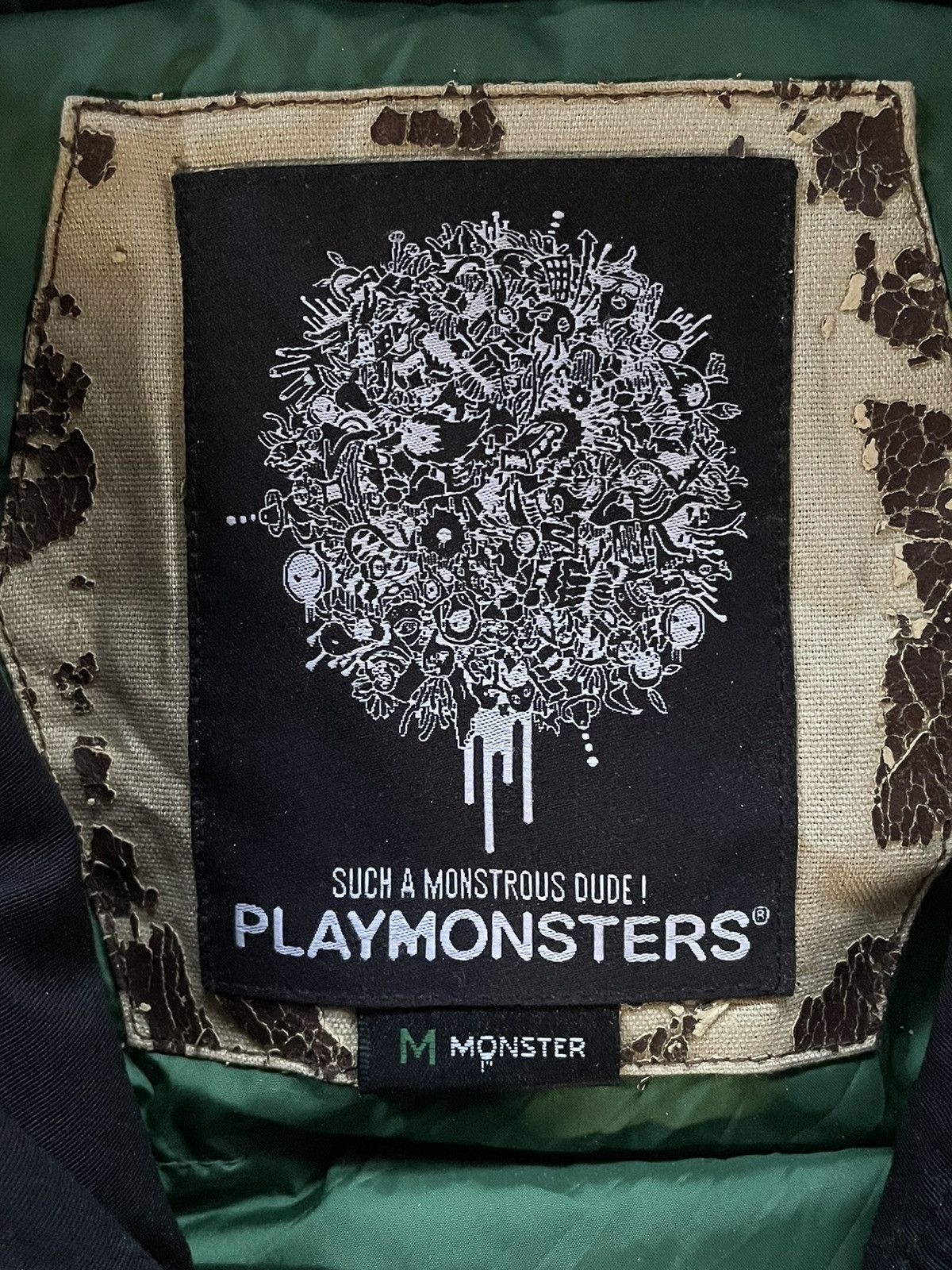 Japanese Brand 2000’s PlayMonsters - Fur Down Jacket Parkas Black Size US L / EU 52-54 / 3 - 10 Thumbnail