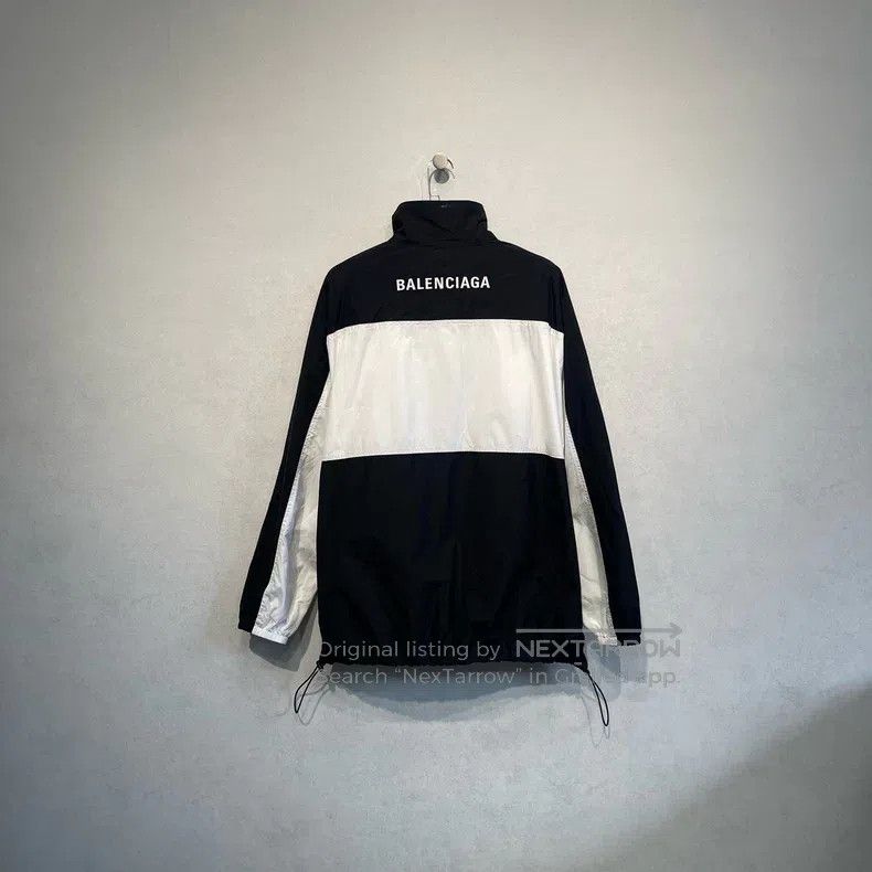 Balenciaga Balenciaga Logo Subtle Pattern Black and White Zip-Up Jack Size US M / EU 48-50 / 2 - 2 Thumbnail
