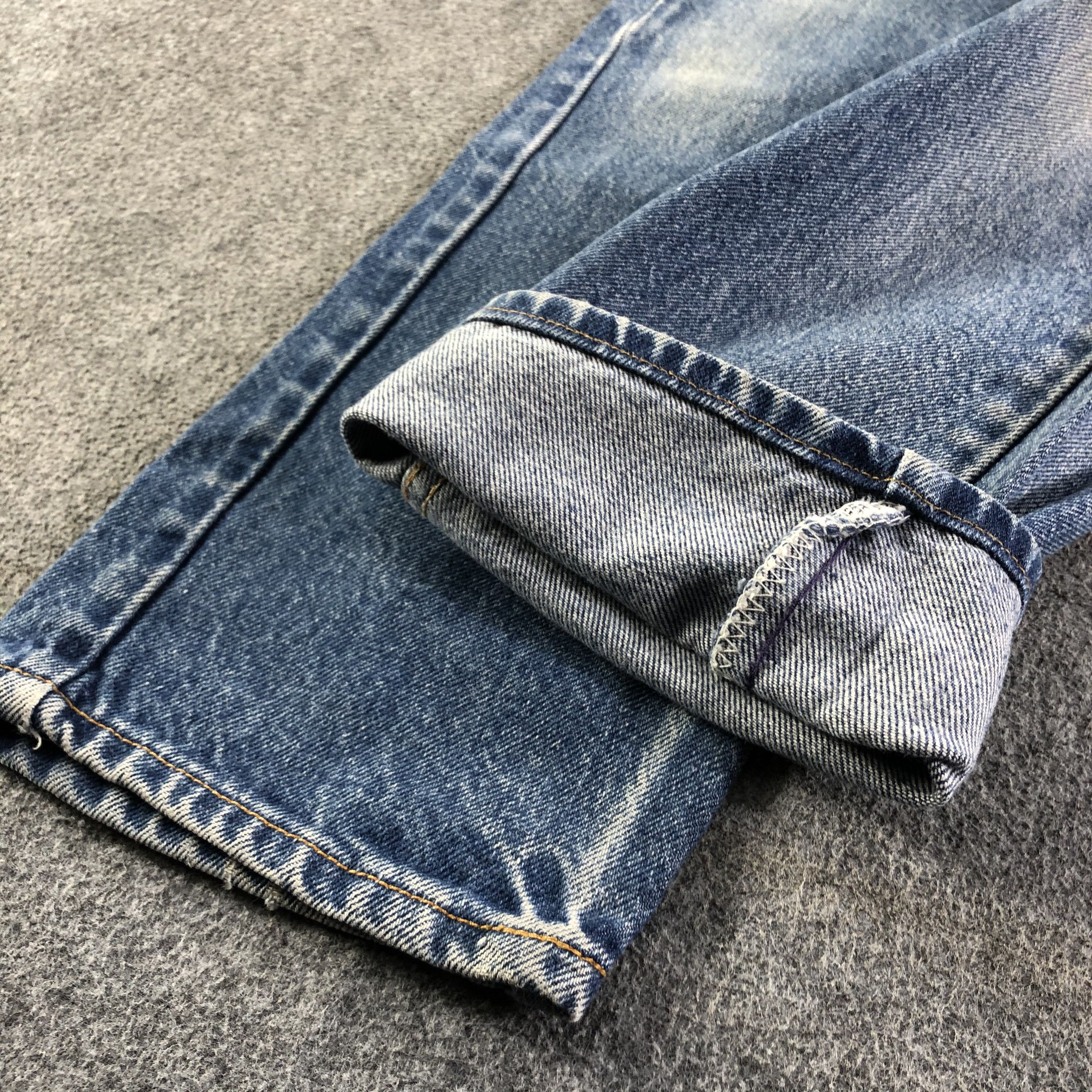 Levi's Vintage 90s Blue Wash Levis 505 Orange Tab Jeans-J2995 Size US 30 / EU 46 - 6 Thumbnail
