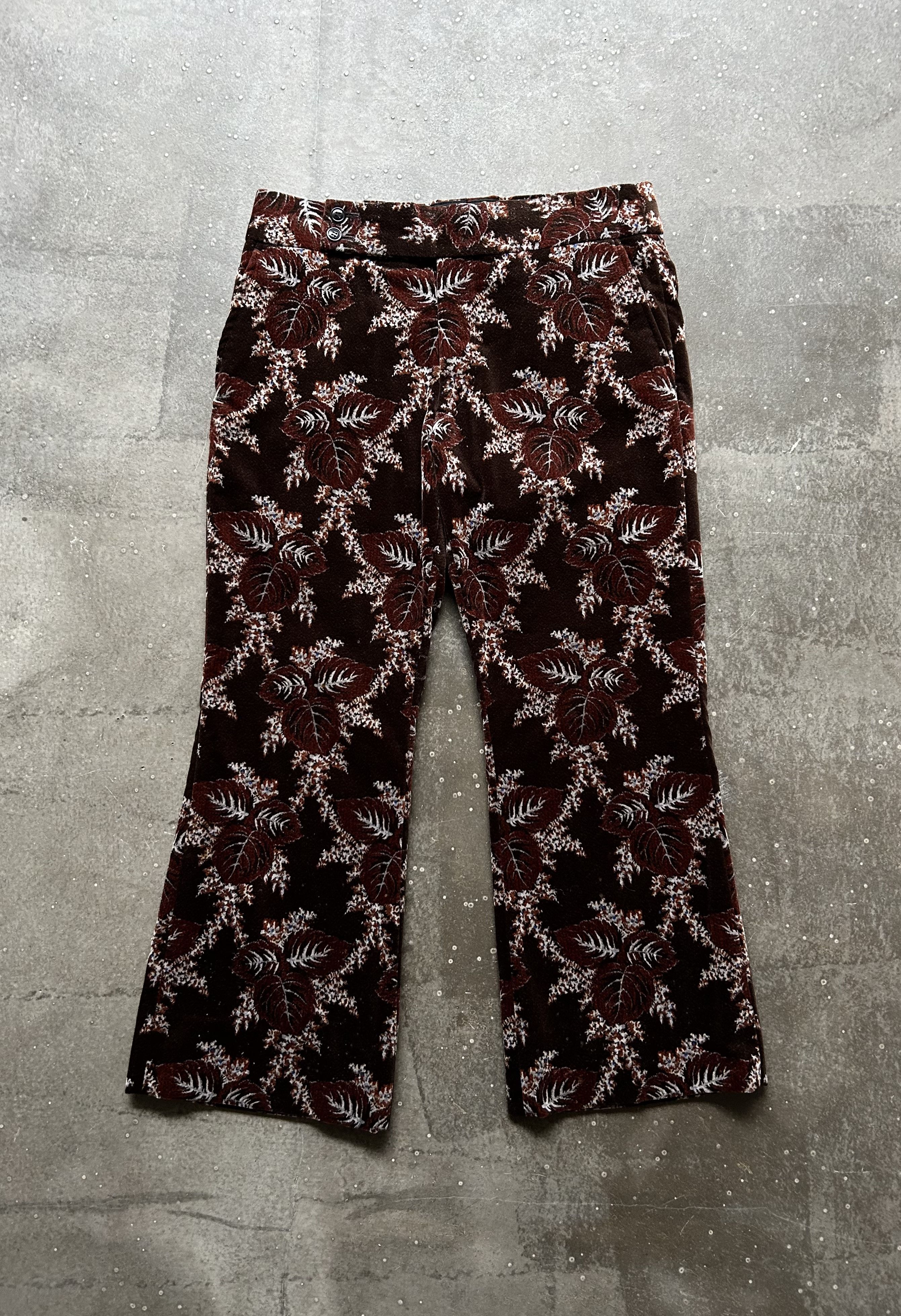 Comme des Garcons floral patterned cropped pants by Comme des Garçons Size US 34 / EU 50 - 1 Thumbnail