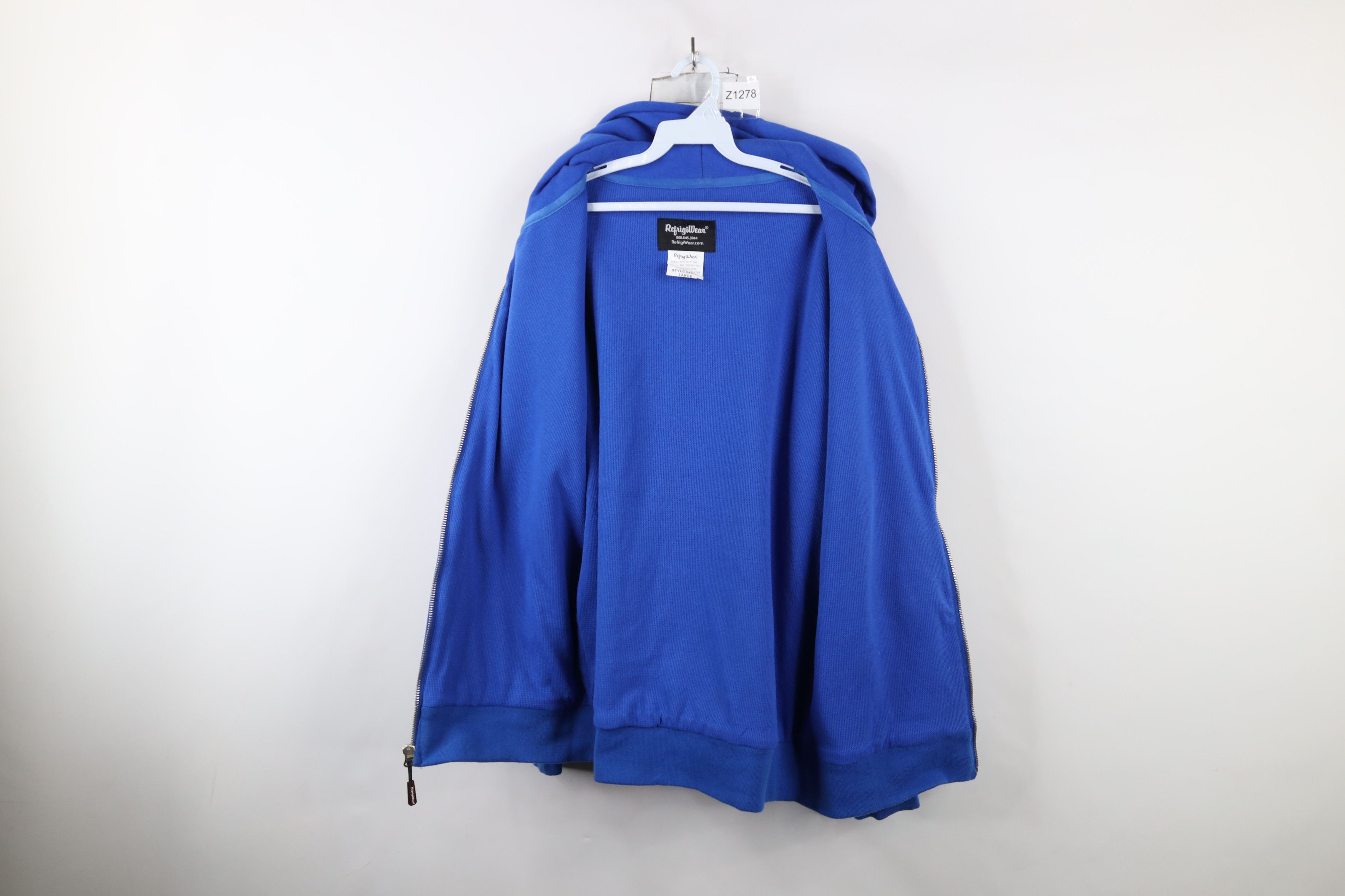 Vintage Vintage 90s Streetwear Double Wall Thermal Lined Hoodie Size US L / EU 52-54 / 3 - 9 Thumbnail