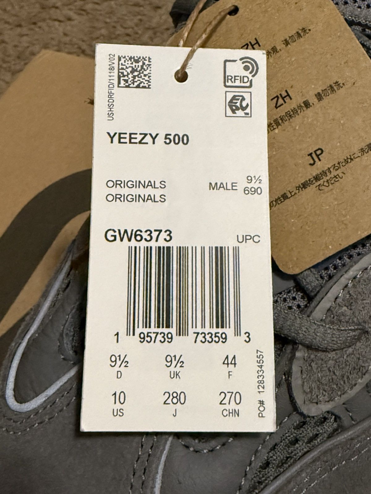 Yeezy Adidas Yeezy 500 “Granite” Size US 10 / EU 43 - 6 Thumbnail
