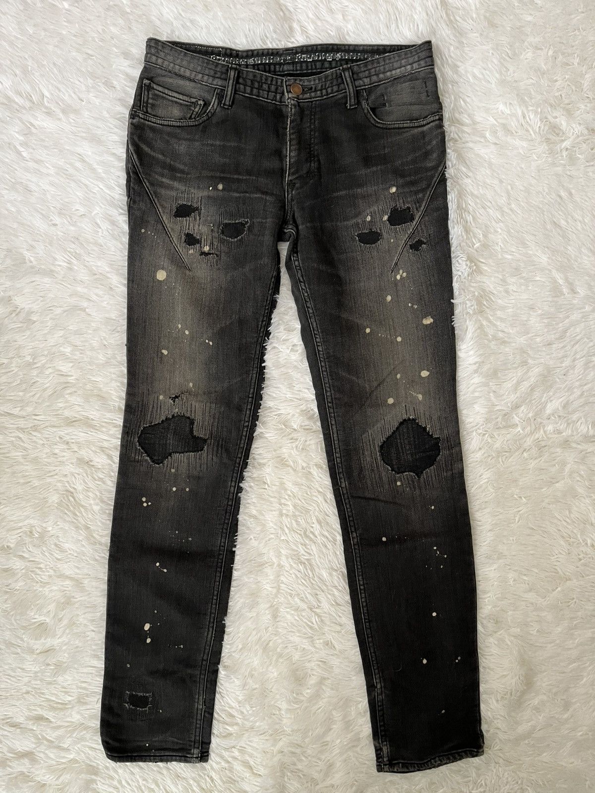 archive NUMBER (N)INE black denim y2k