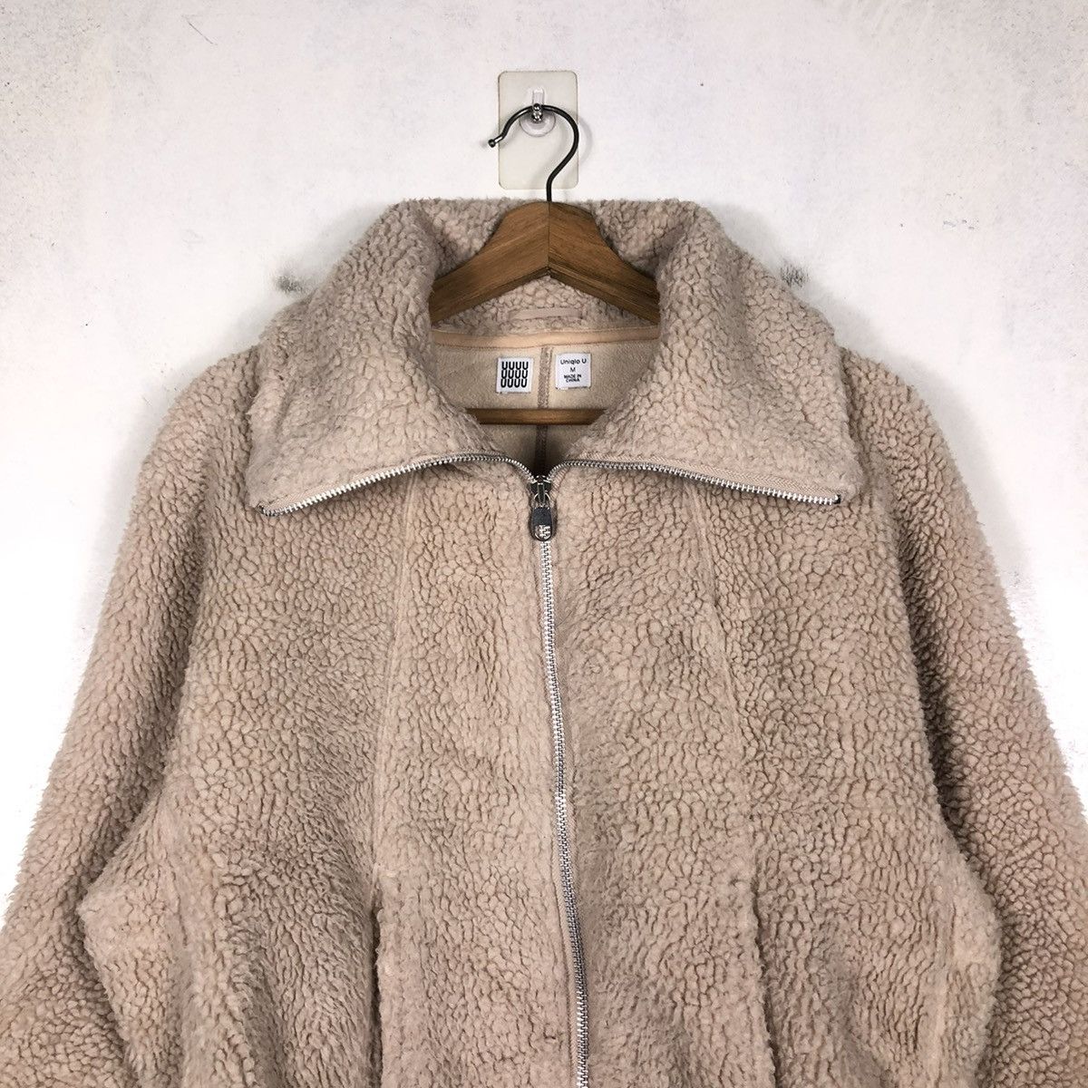 Japanese Brand 📌VINTAHE BOMBER JACKET FLEECE HIGH COLLAR UNIQLO UNDERCOVER Size US M / EU 48-50 / 2 - 5 Thumbnail