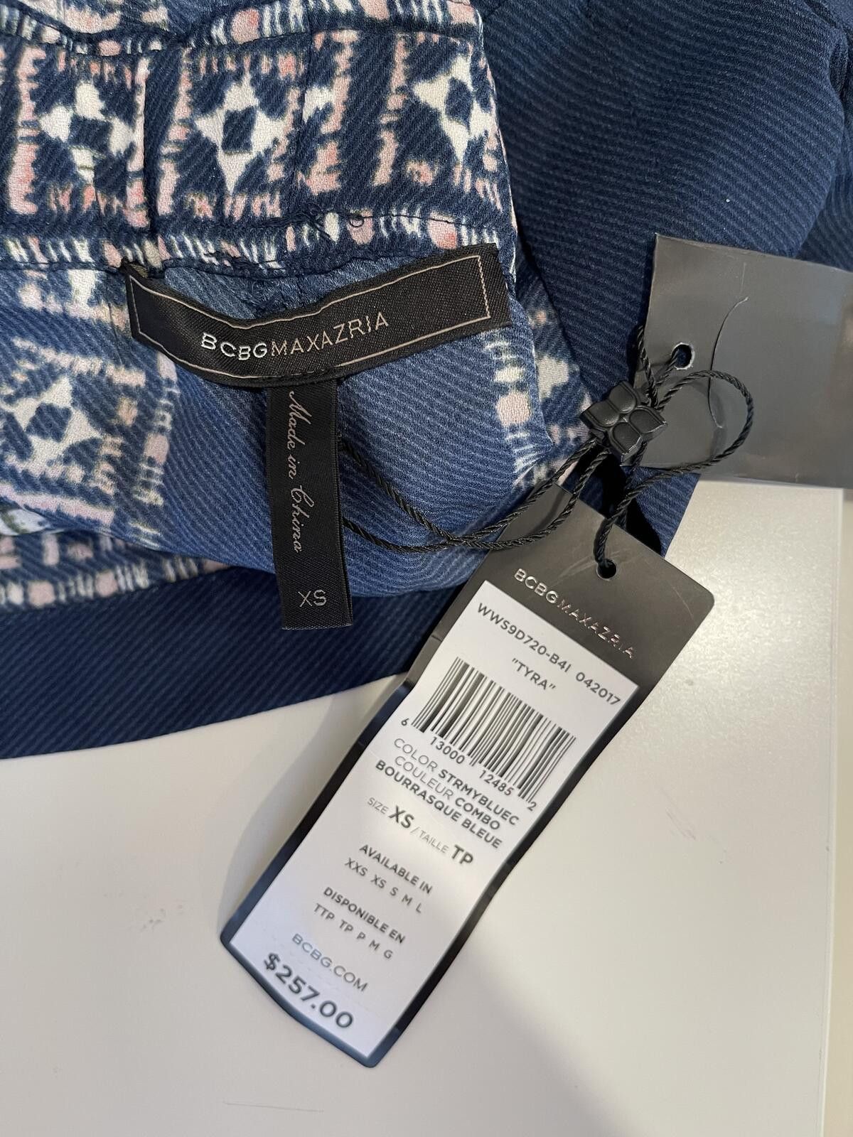Bcbgmaxazria BCBGMAXAZRIA Eileen Blue and White Striped Dress Size Large Size L / US 10 / IT 46 - 5 Thumbnail
