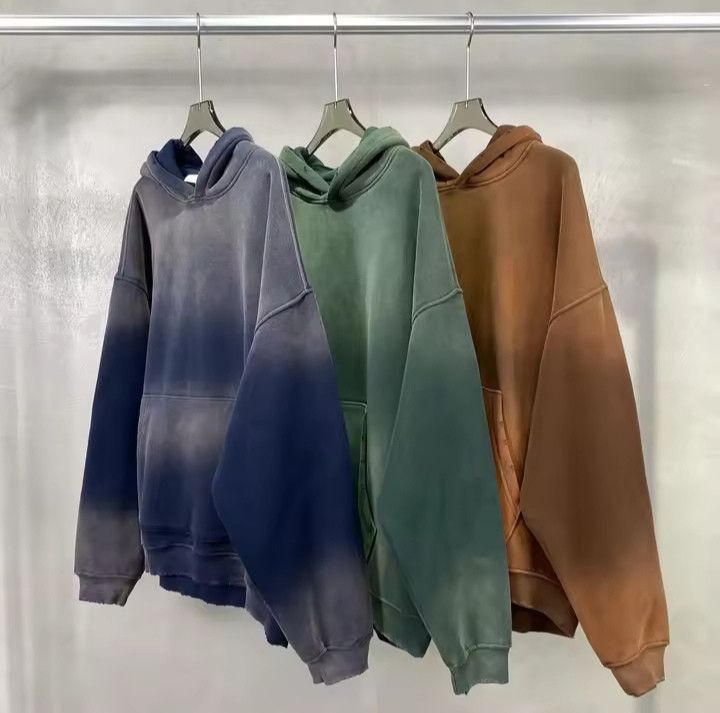 Japanese Brand × Vintage Dying Distressed Sweatshirt Hooded Size US M / EU 48-50 / 2 - 3 Thumbnail