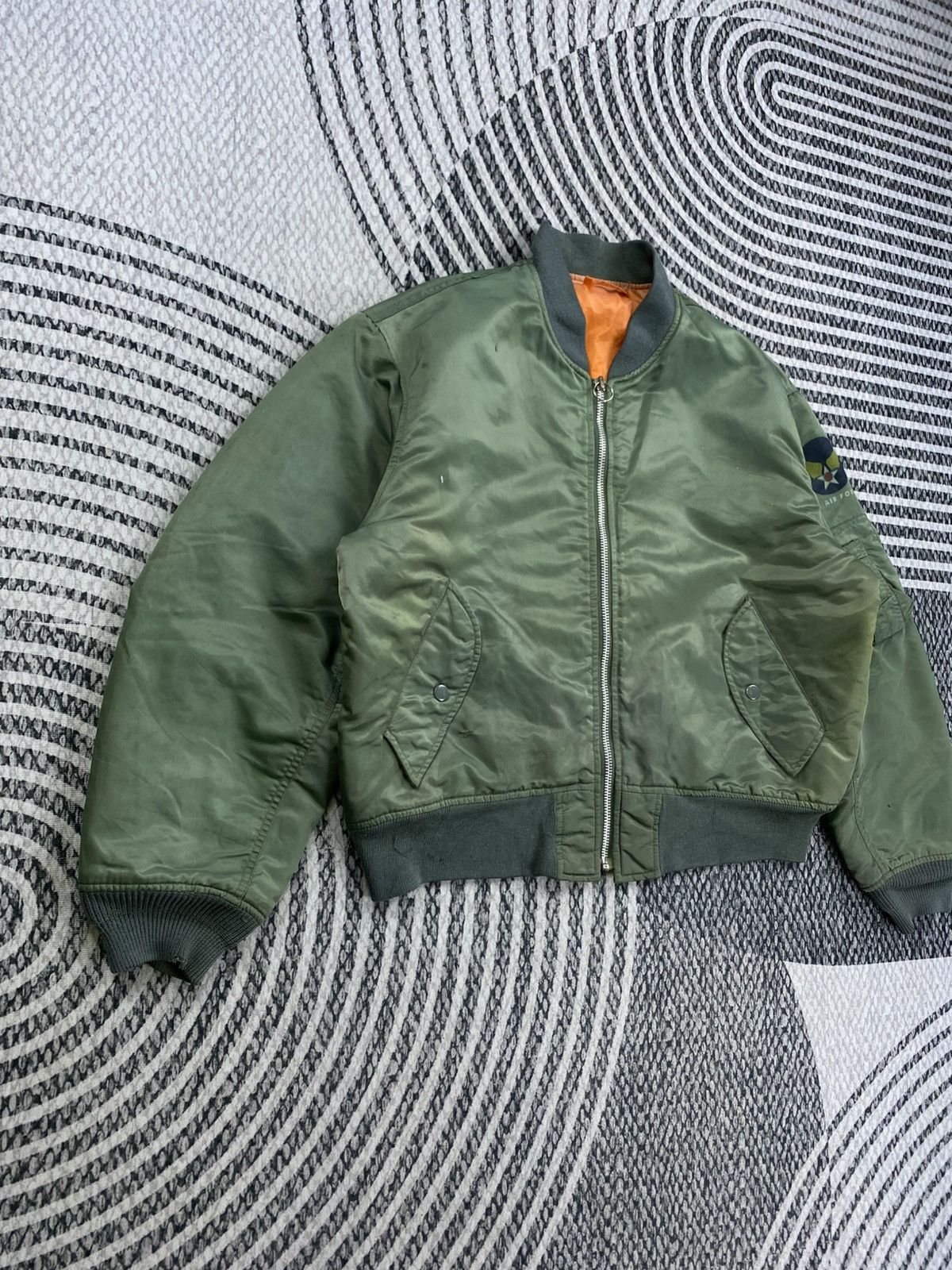 Japanese Brand Vintage U.S Air Force Fullzip Bombers Jacket Size US XL / EU 56 / 4 - 5 Thumbnail