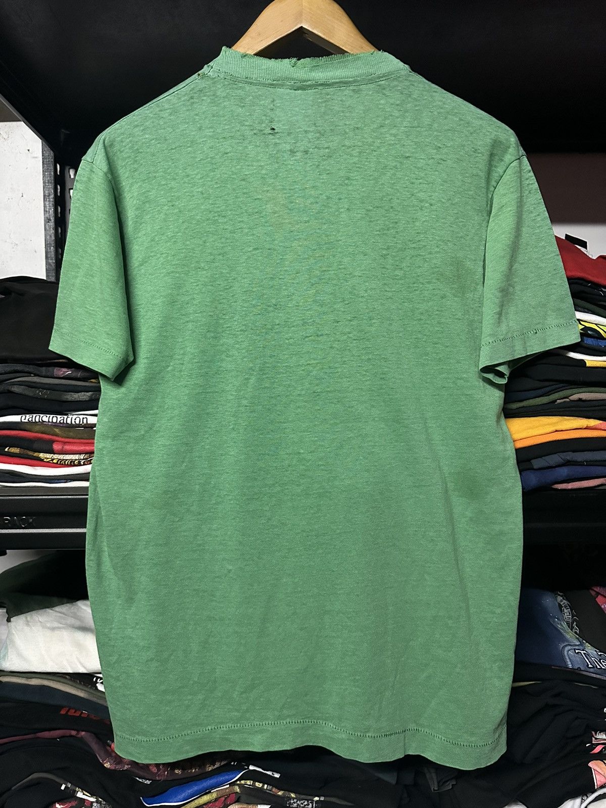 NBA × Vintage Vintage 80s Nba Larry Bird Distressed Single Stitch Tee Size US L / EU 52-54 / 3 - 11 Thumbnail