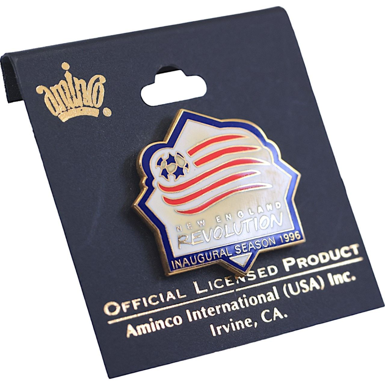 Other New England Revolution 1996 Inaugural Season MLS Pin *NEW* Size ONE SIZE - 4 Thumbnail