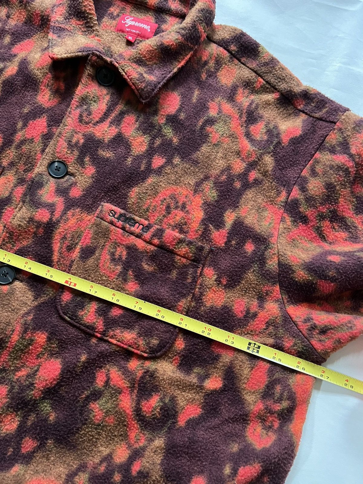 Supreme Supreme Paisley Floral Fleece Shirt Size US XL / EU 56 / 4 - 4 Thumbnail