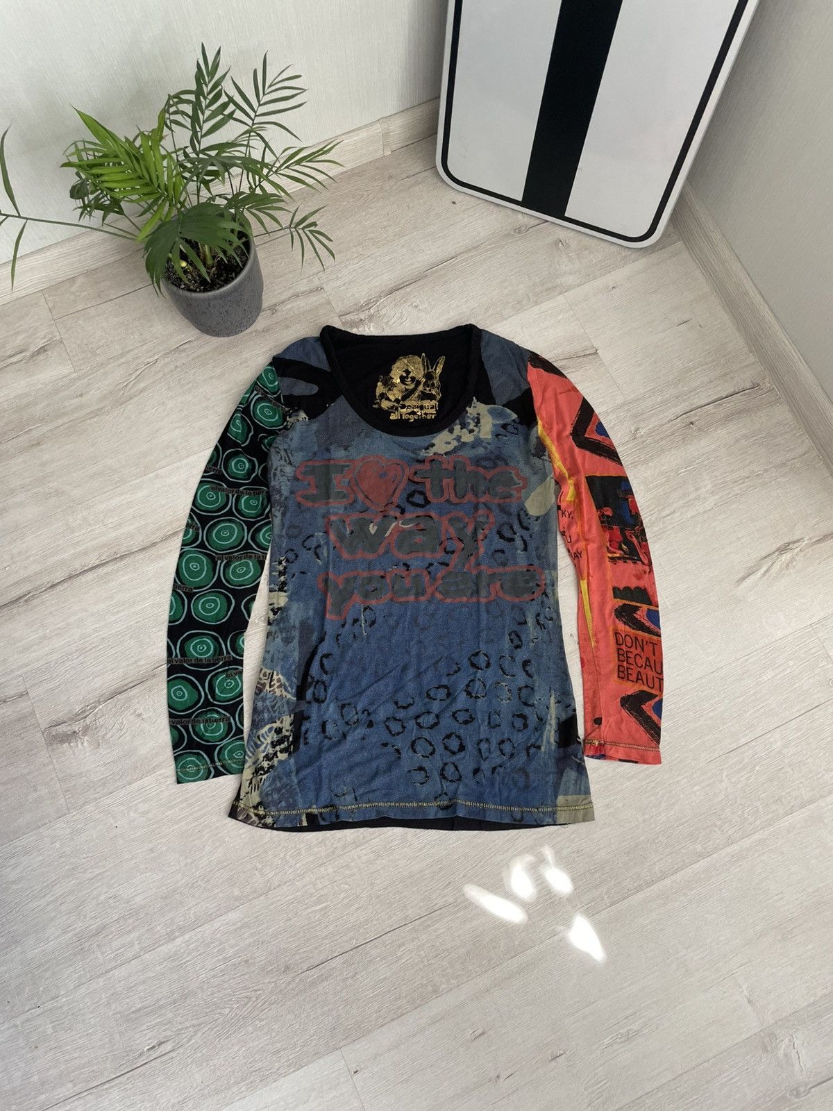 【希少】Jean Paul GAULTIER 長袖カットソー 和柄　y2k 48 Desigual 2000s Y2k Desigual Longsleeve Jean Paul Gaultier Style
