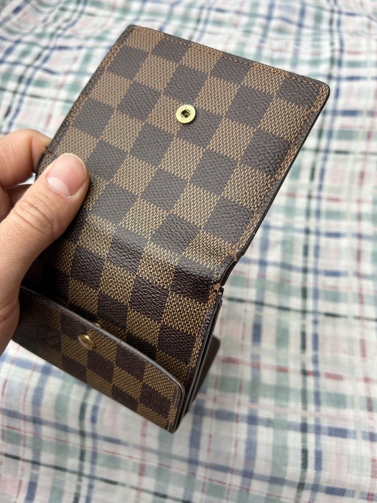 Louis Vuitton Authentic Louis Vuitton Damier Ebene Elise Wallet Size ONE SIZE - 11 Thumbnail